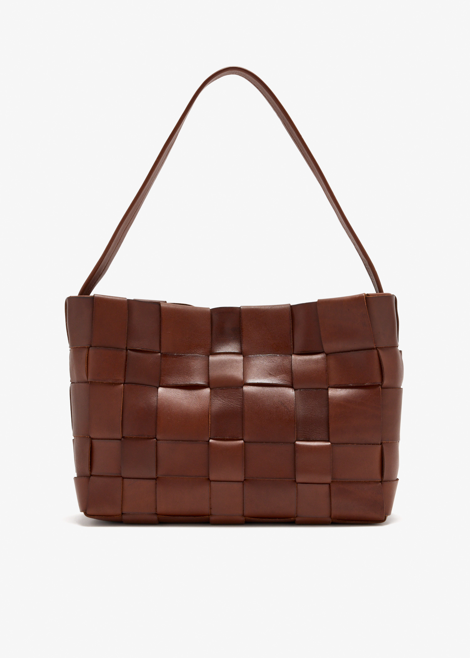 Woven mini tote bag, Brown
Woven mini tote bag, Brown