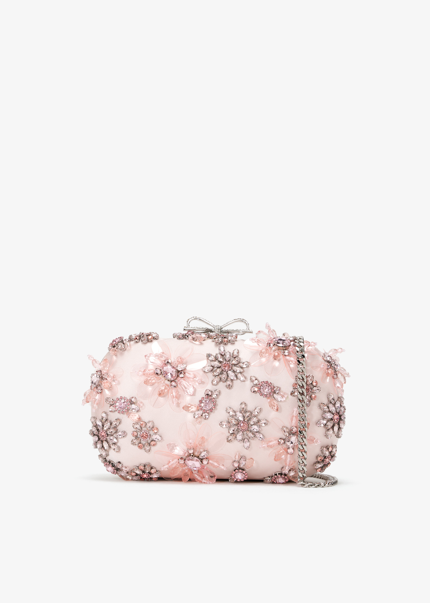 Floral Crystal embellished clutch, Pink
Floral Crystal embellished clutch, Pink