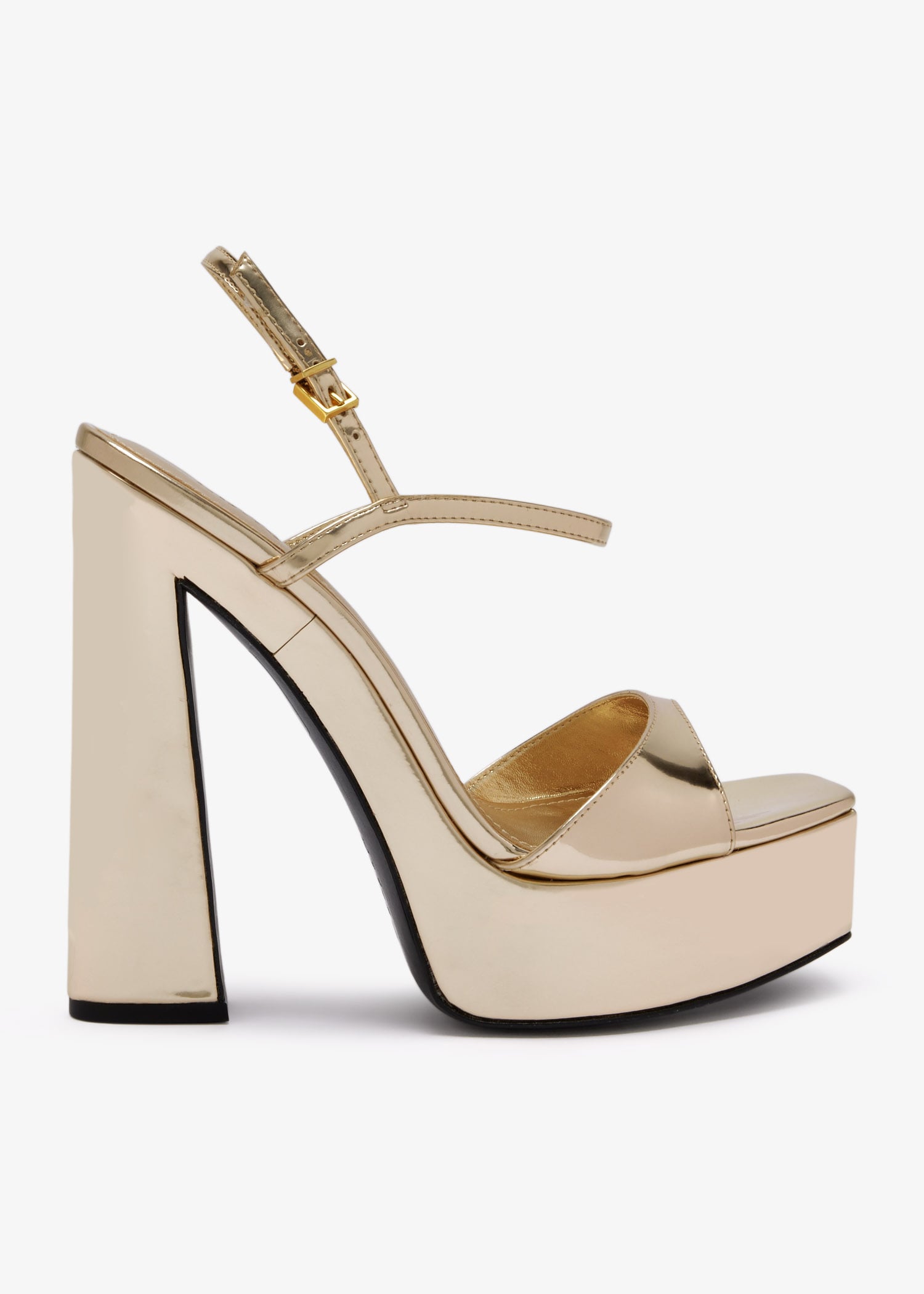 Metallic leather platform sandals, Gold
Metallic leather platform sandals, Gold
