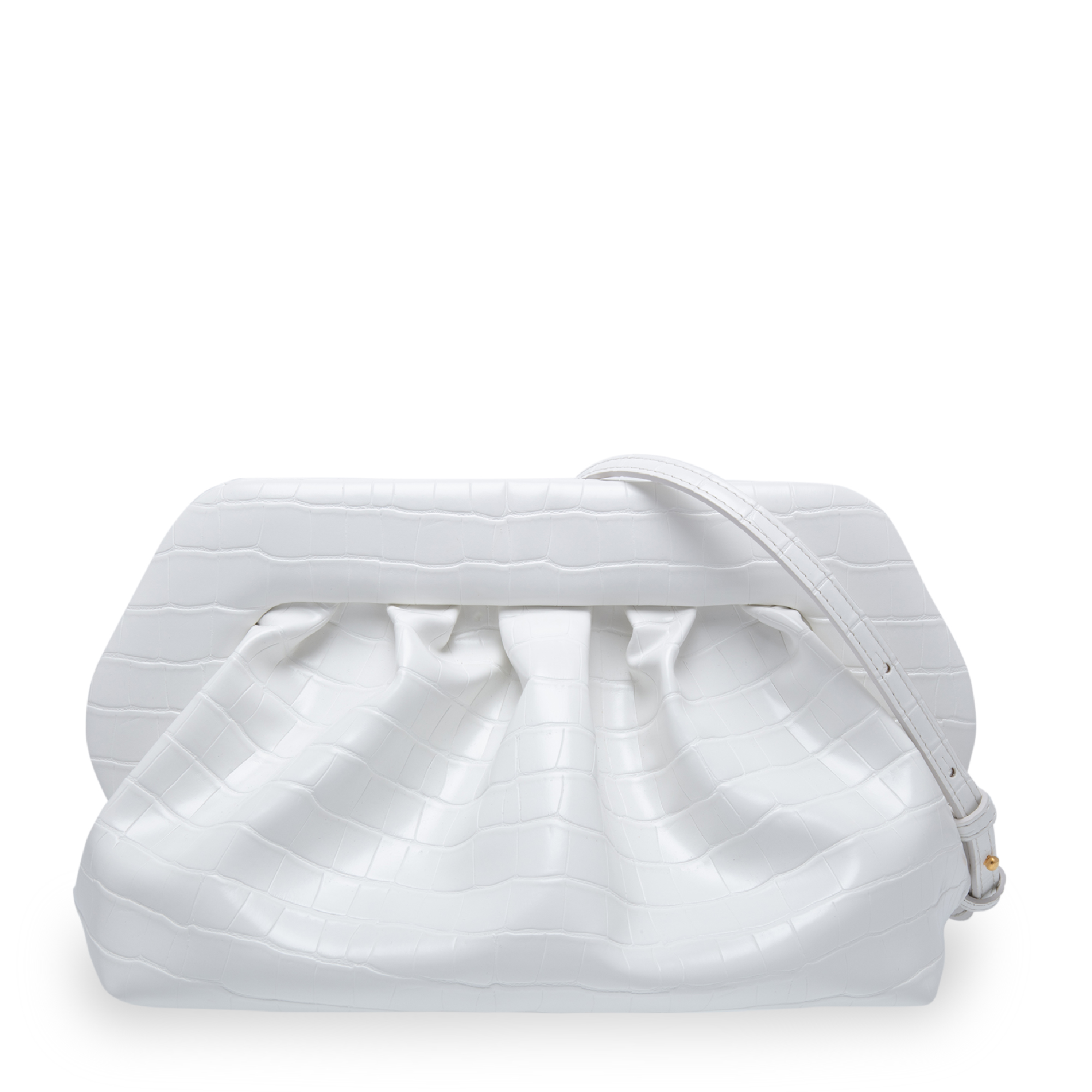 Bios eco leather clutch, White