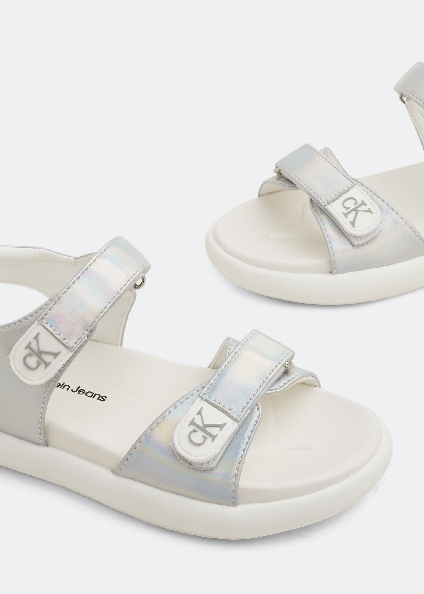 Michel velcro sandals, Silver