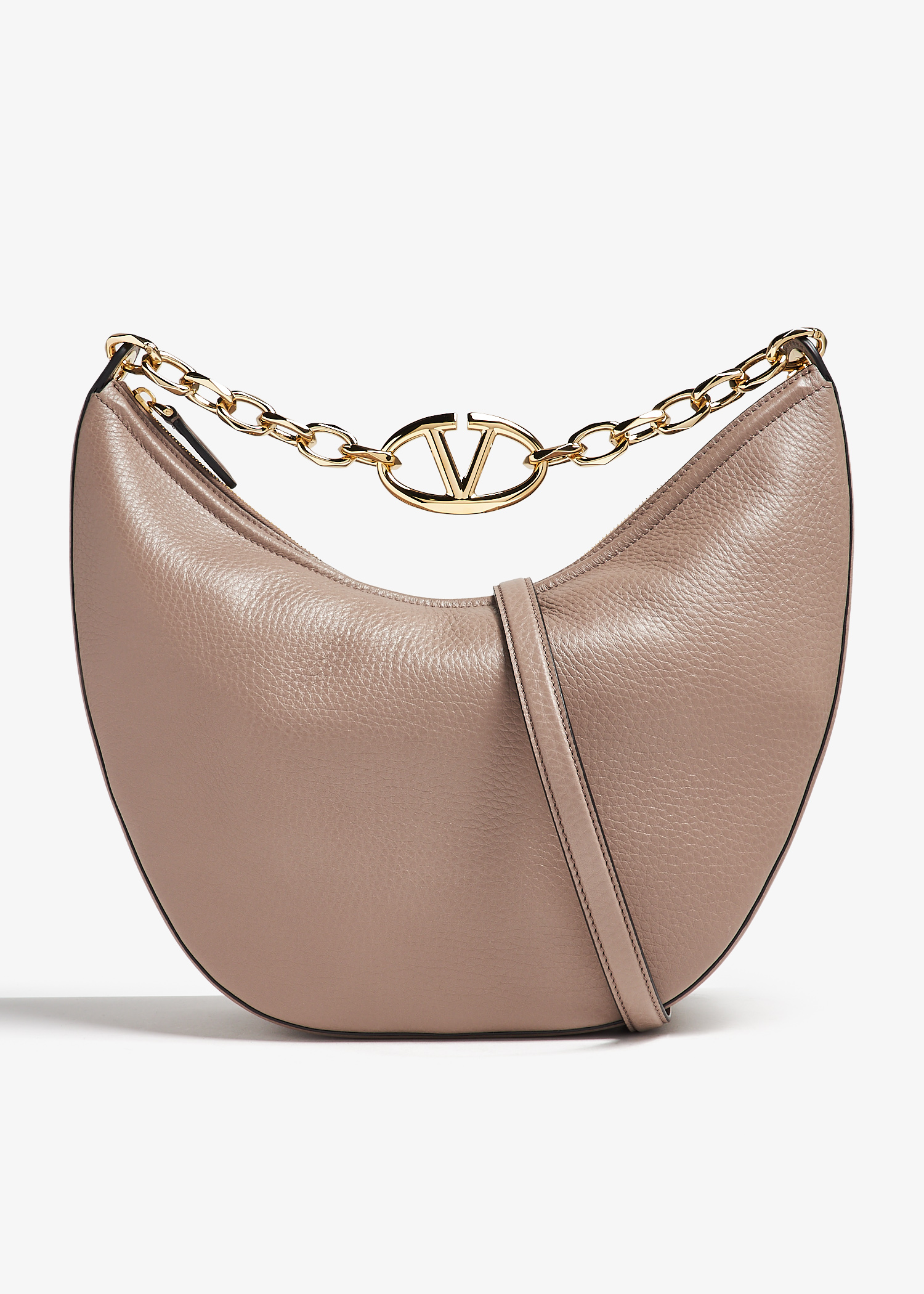 VLogo Moon medium hobo bag, Taupe
VLogo Moon medium hobo bag, Taupe