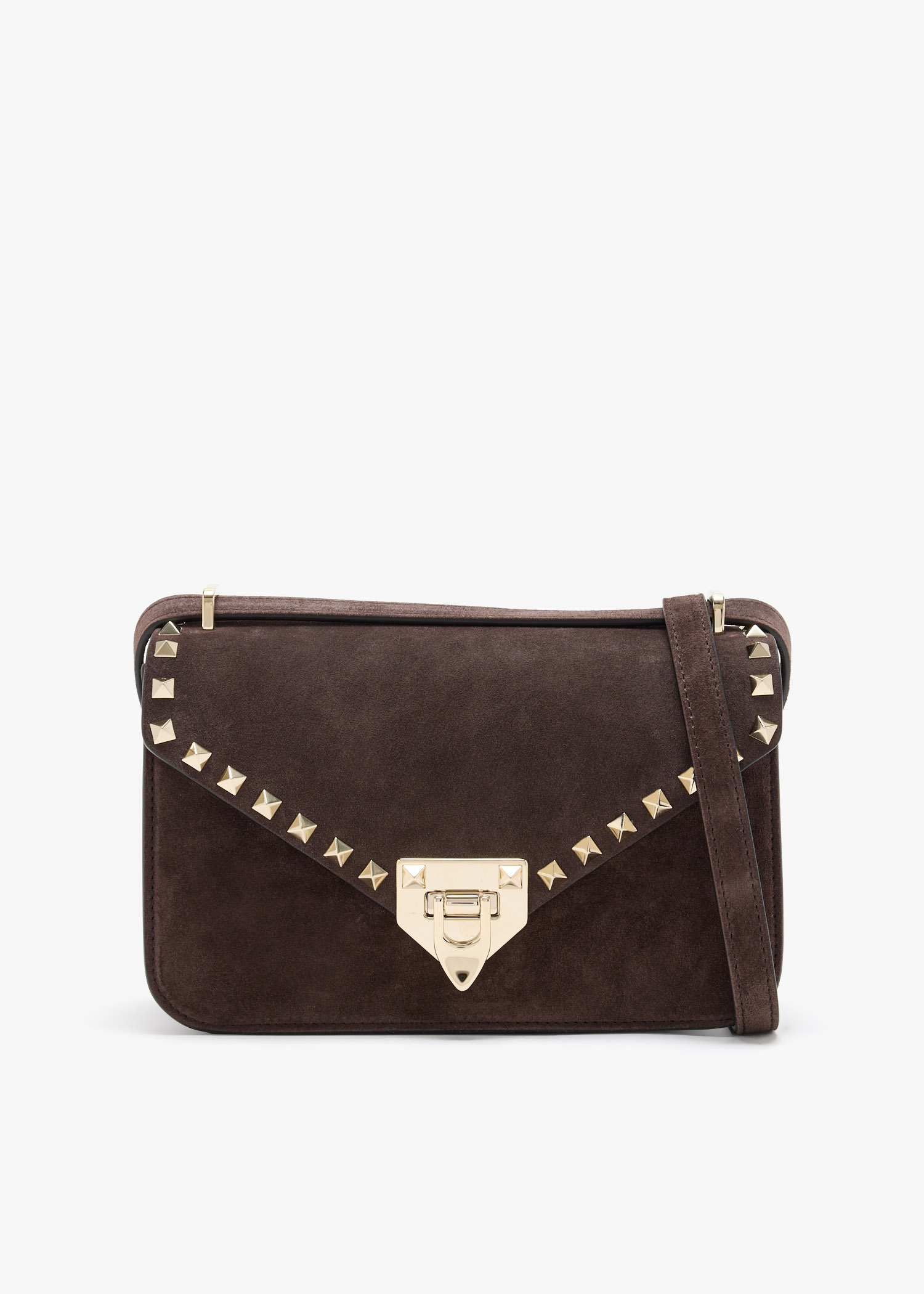 Rockstud small crossbody bag, Brown
Rockstud small crossbody bag, Brown