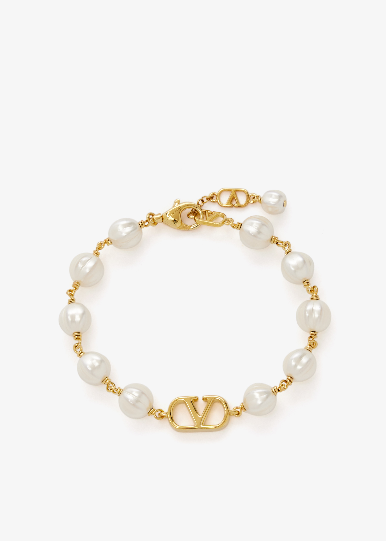 VLogo signature pearl bracelet, Gold
VLogo signature pearl bracelet, Gold