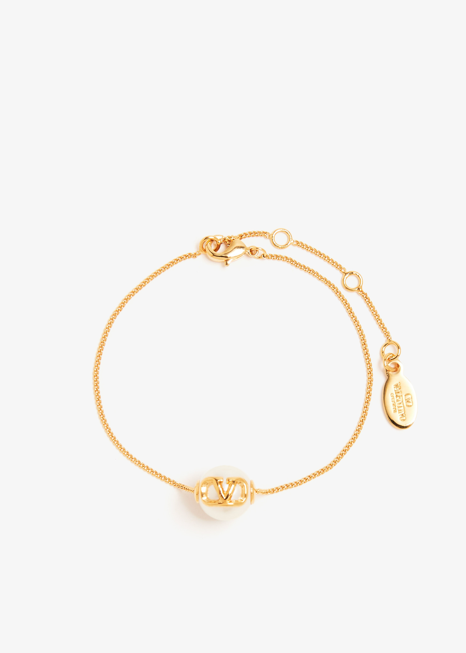 VLogo Signature pearl bracelet, Gold
VLogo Signature pearl bracelet, Gold