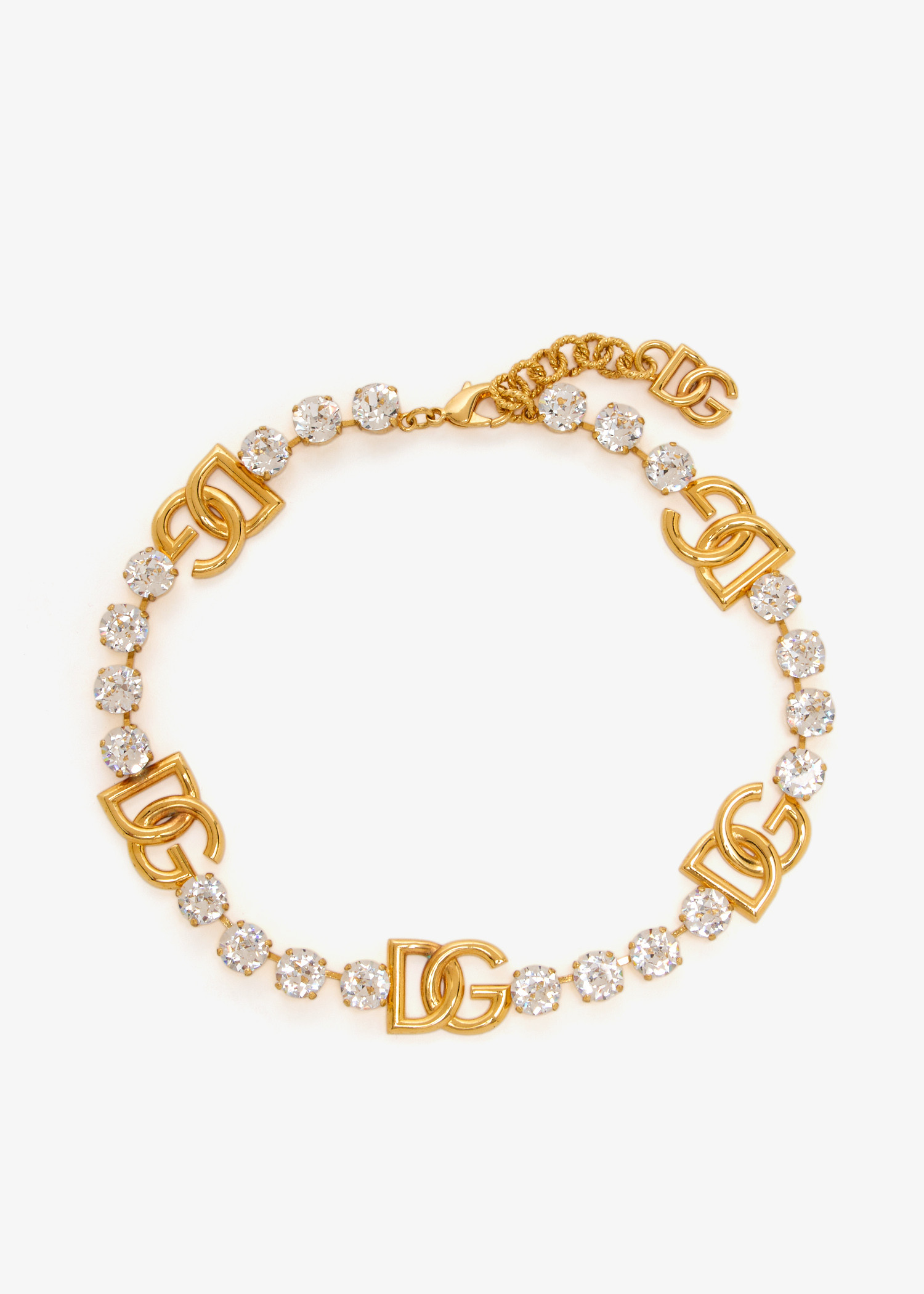 DG rhinestone necklace, Gold
DG rhinestone necklace, Gold