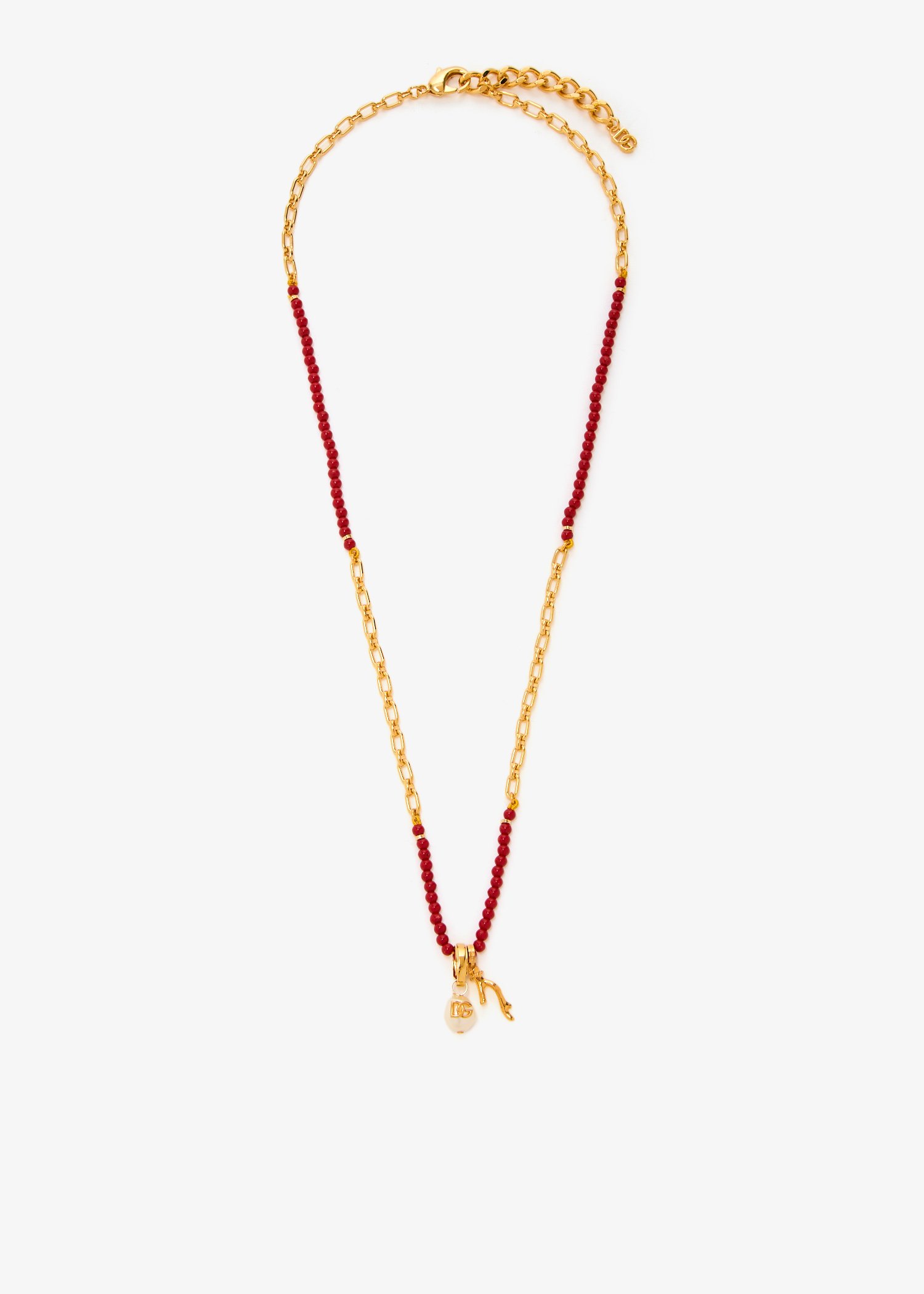 Coral charm necklace, Gold
Coral charm necklace, Gold