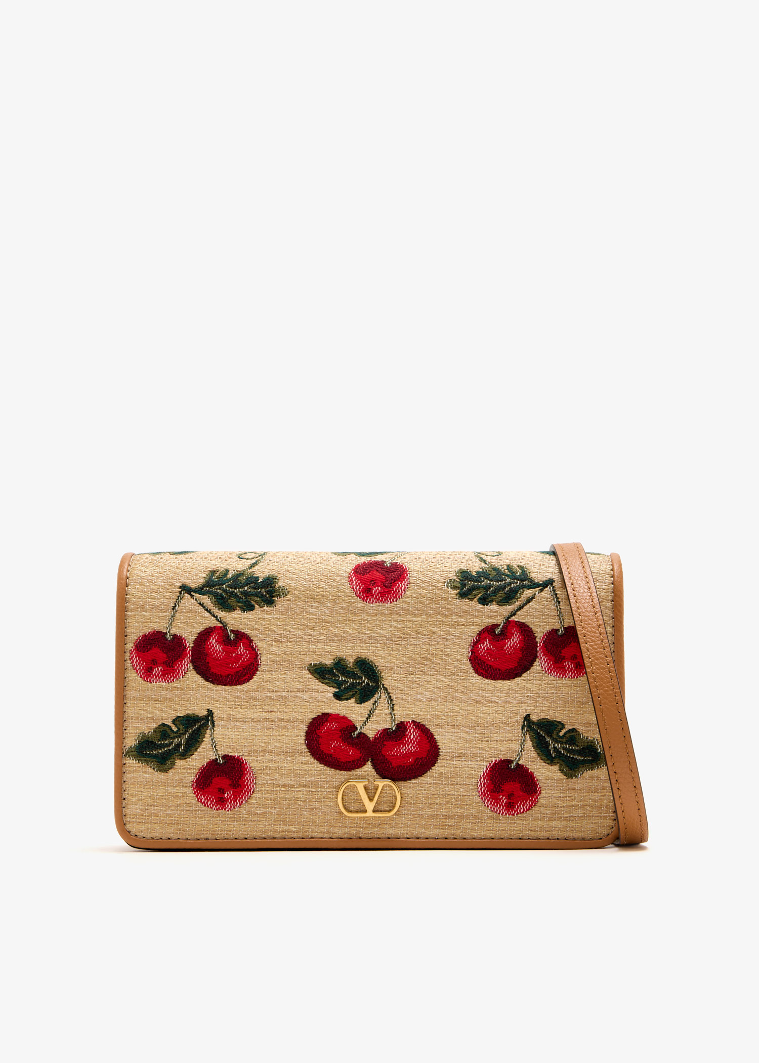 VLogo Signature Cherryfic mini shoulder bag, Beige
VLogo Signature Cherryfic mini shoulder bag, Beige