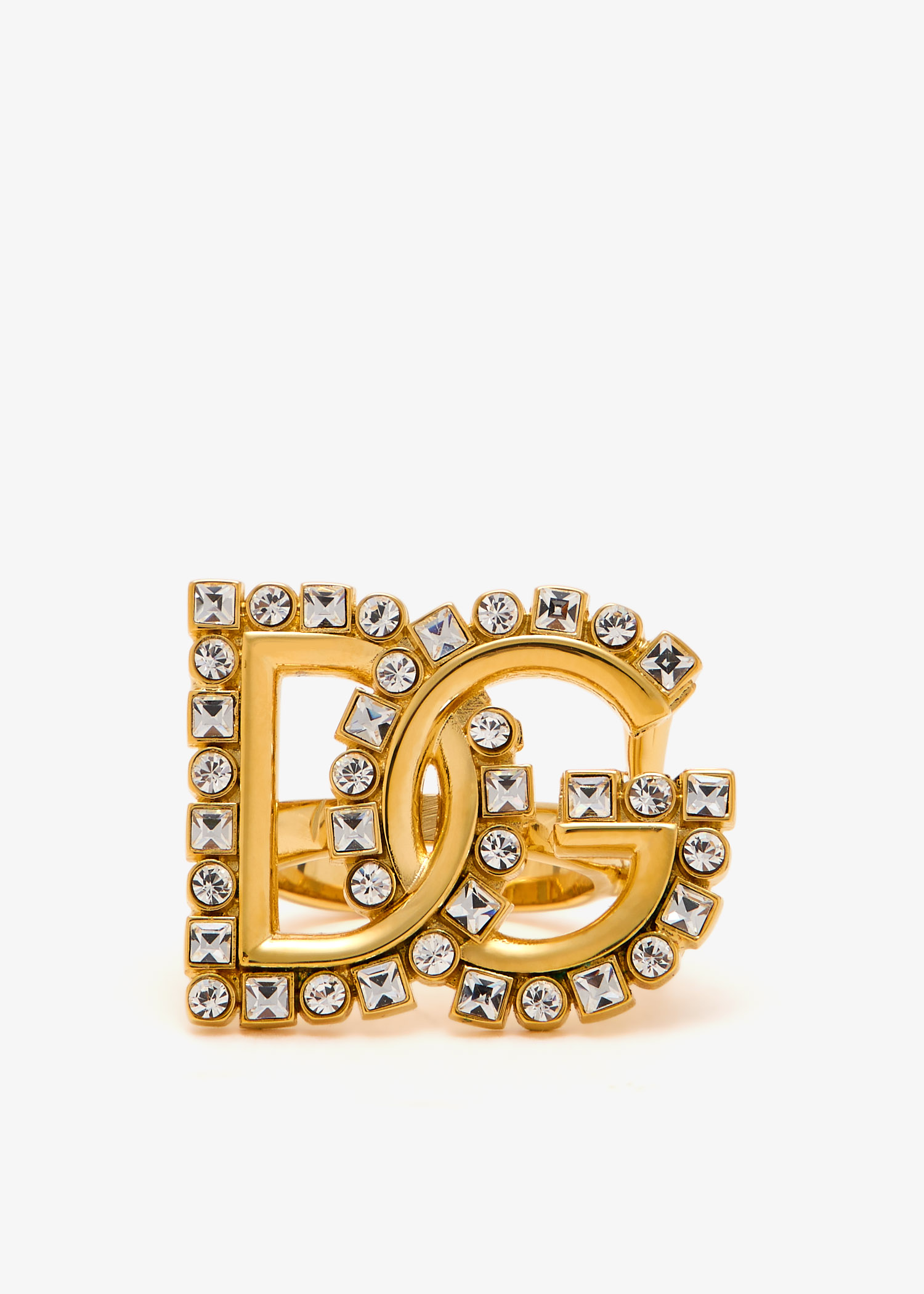 DG rhinestone logo ring, Gold
DG rhinestone logo ring, Gold