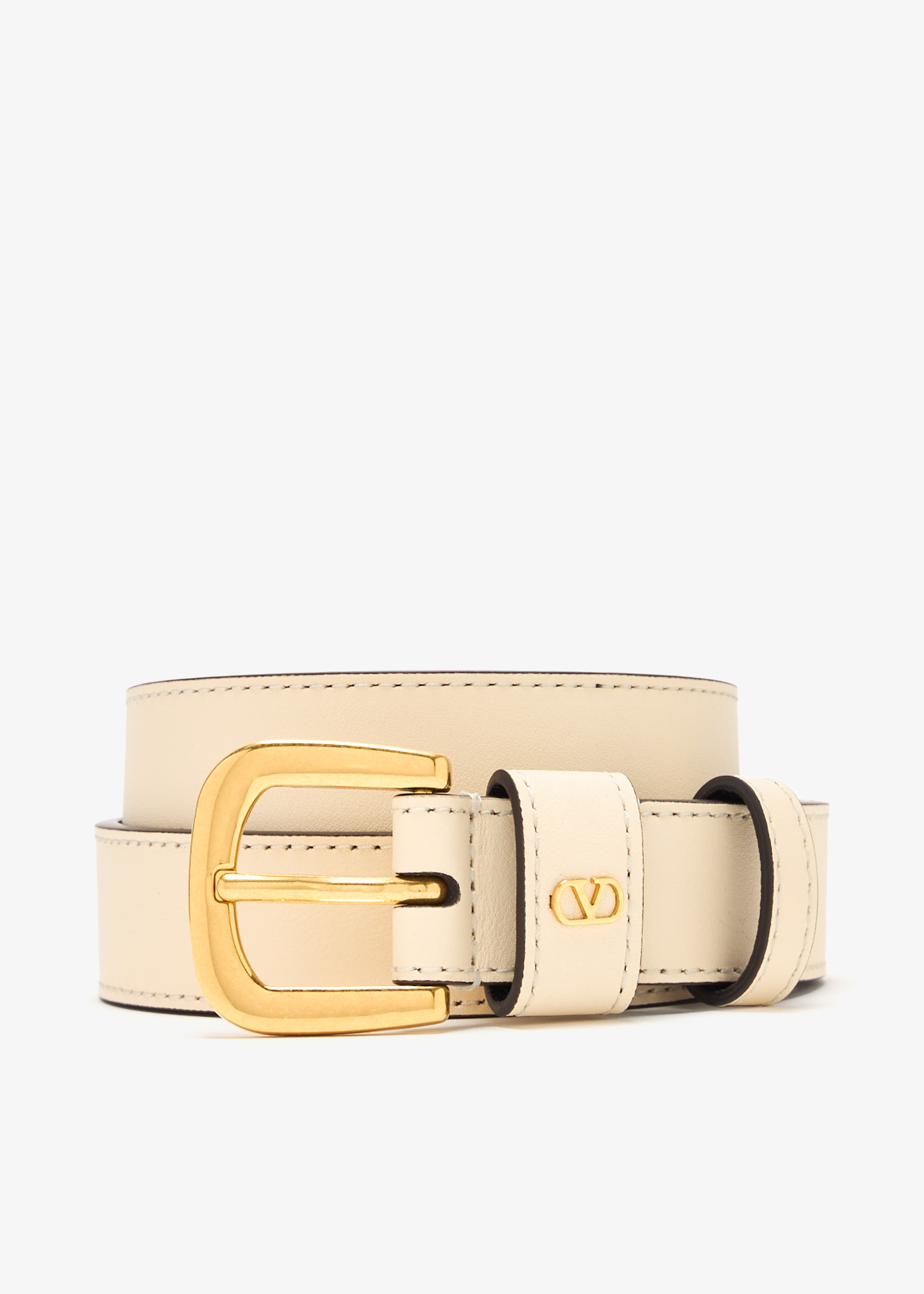 VLogo Signature buckle belt, Cream
VLogo Signature buckle belt, Cream