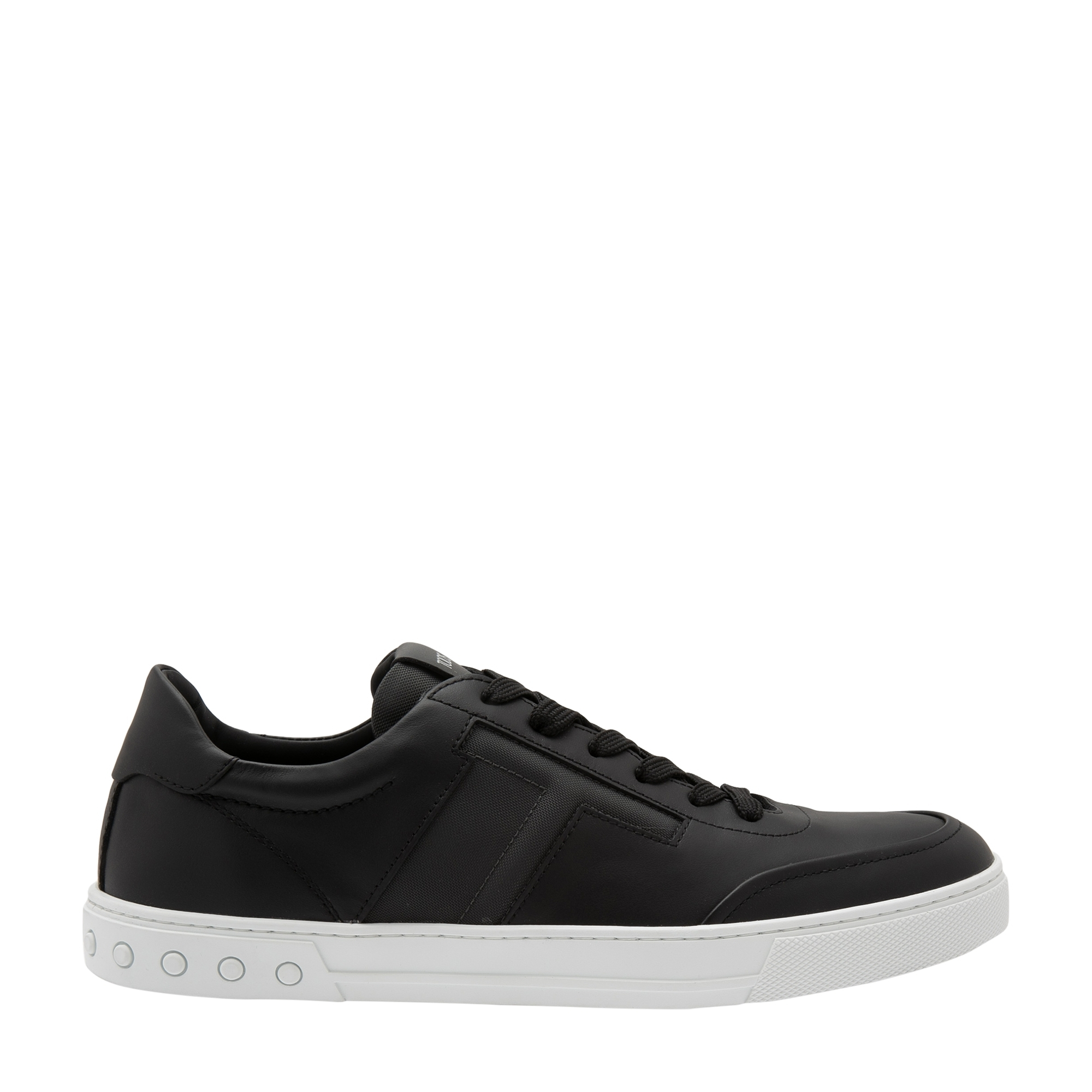 Leather sneakers, Black