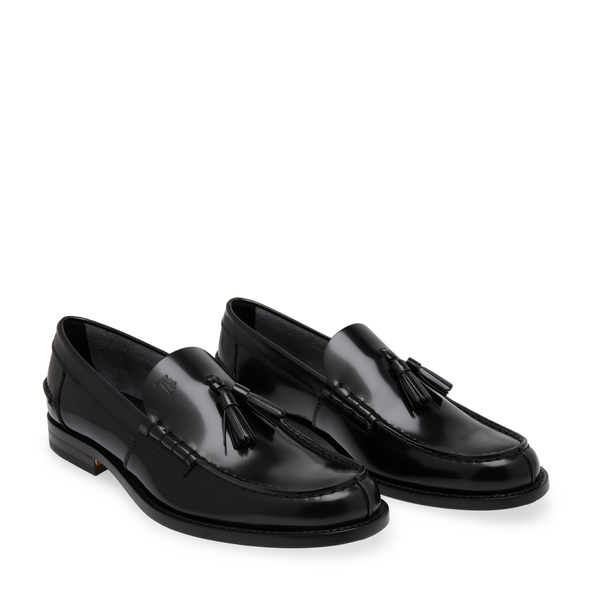 Leather loafers, Black