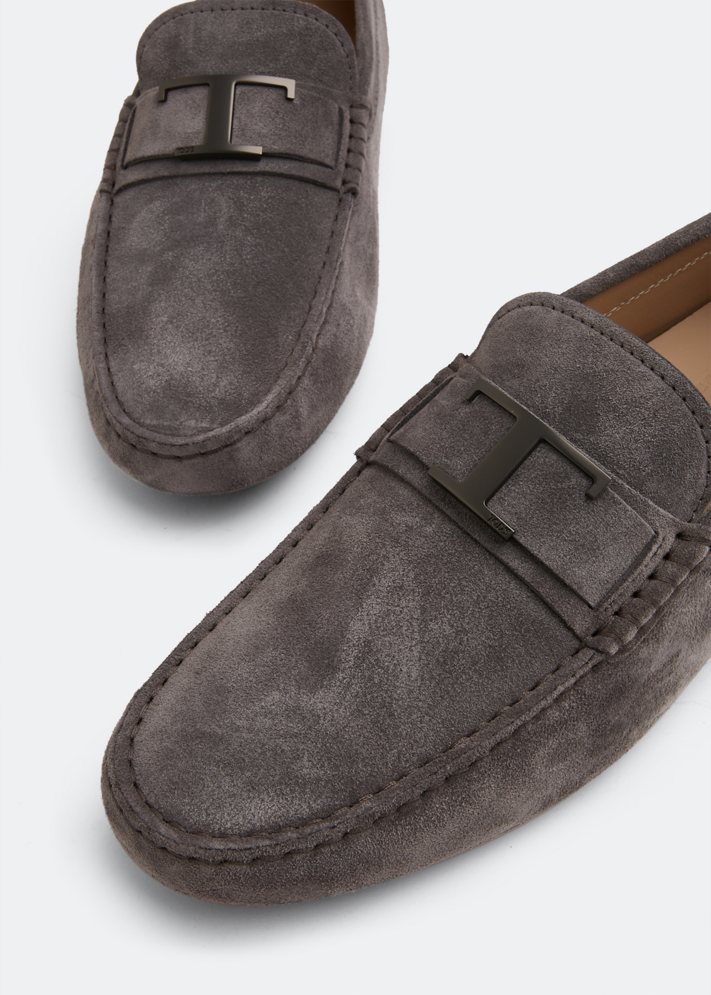 Gommini suede loafers, Grey