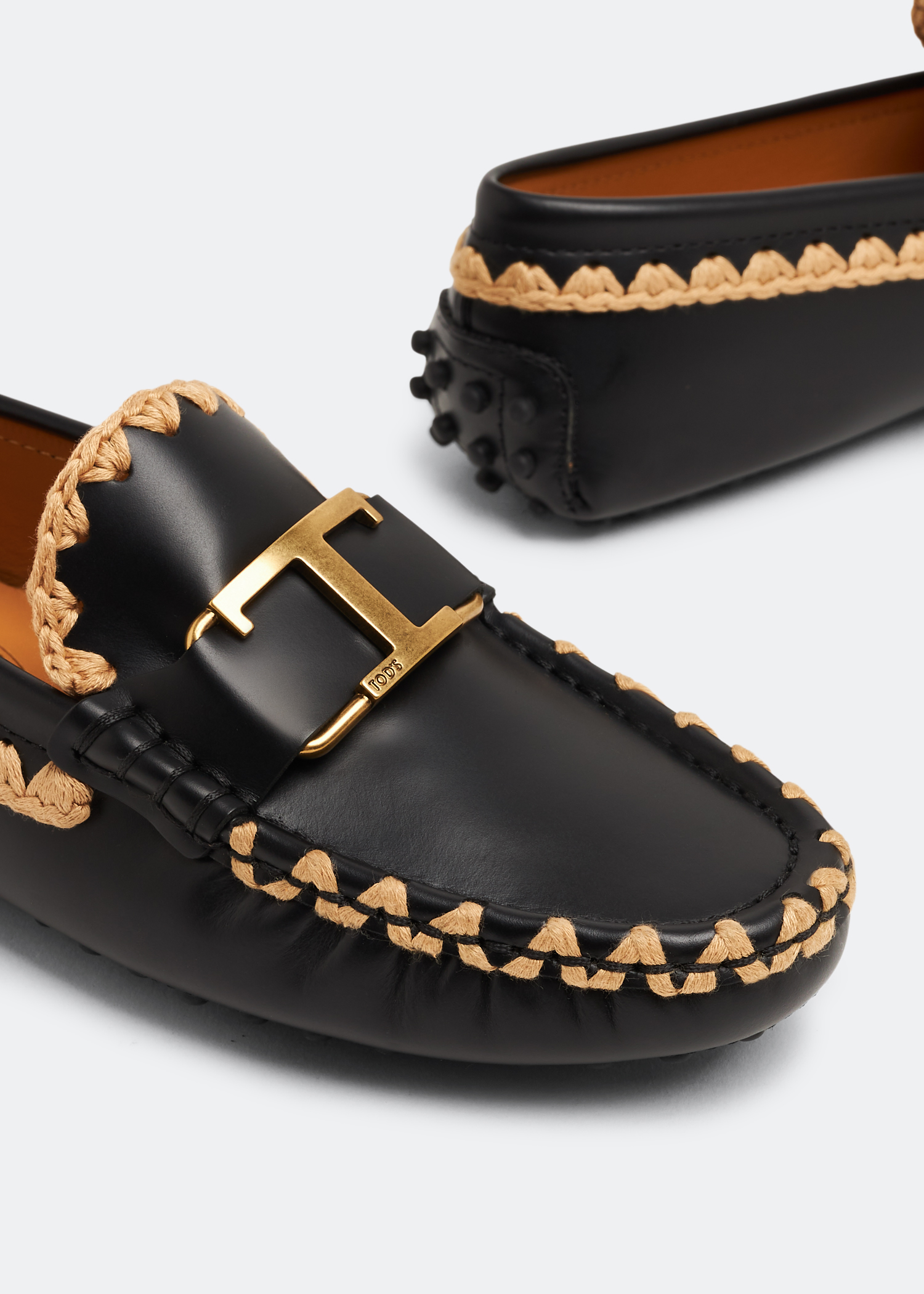 T Timeless Gommino driving loafers, Black