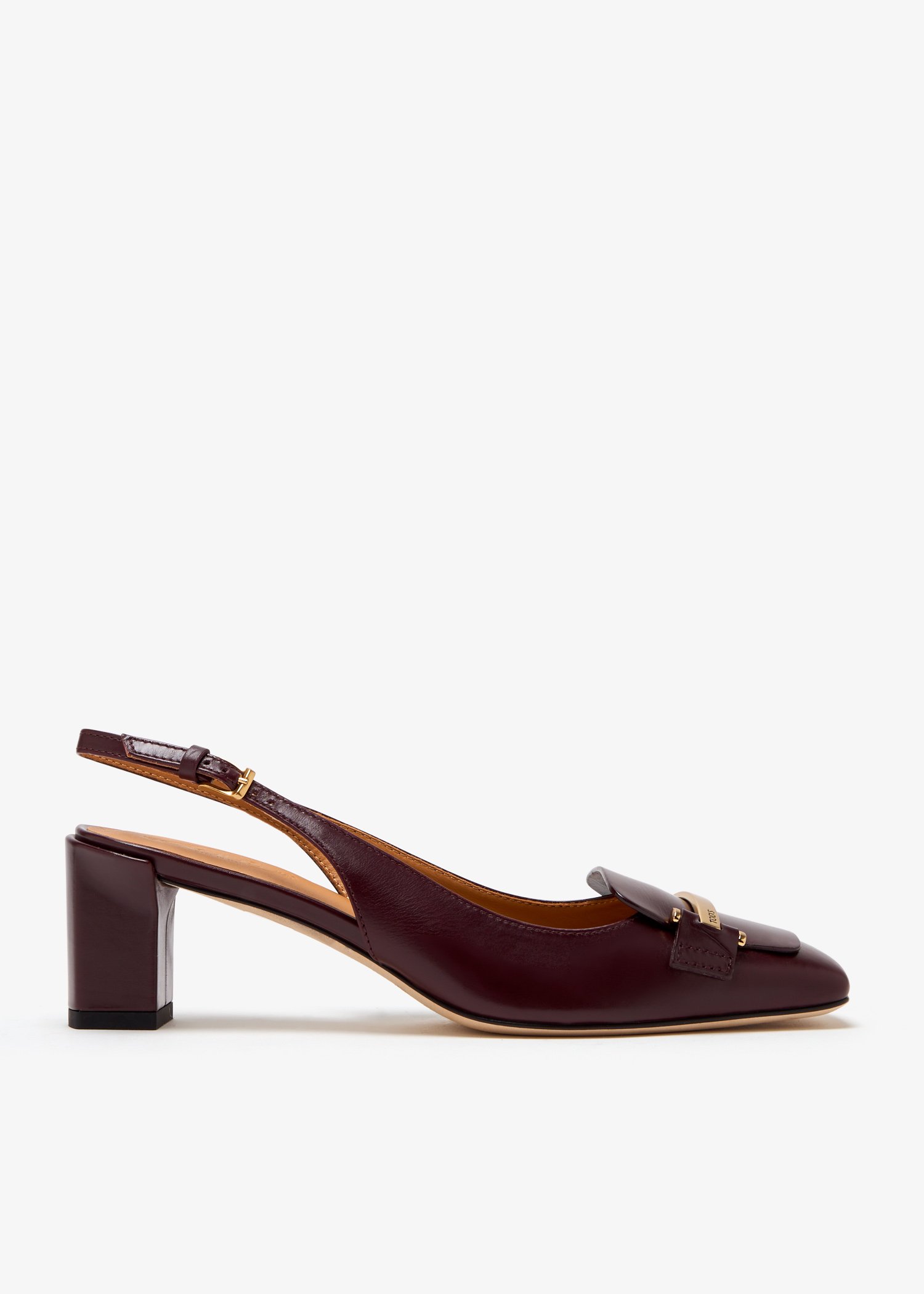 Leather slingback pumps, Burgundy
Leather slingback pumps, Burgundy