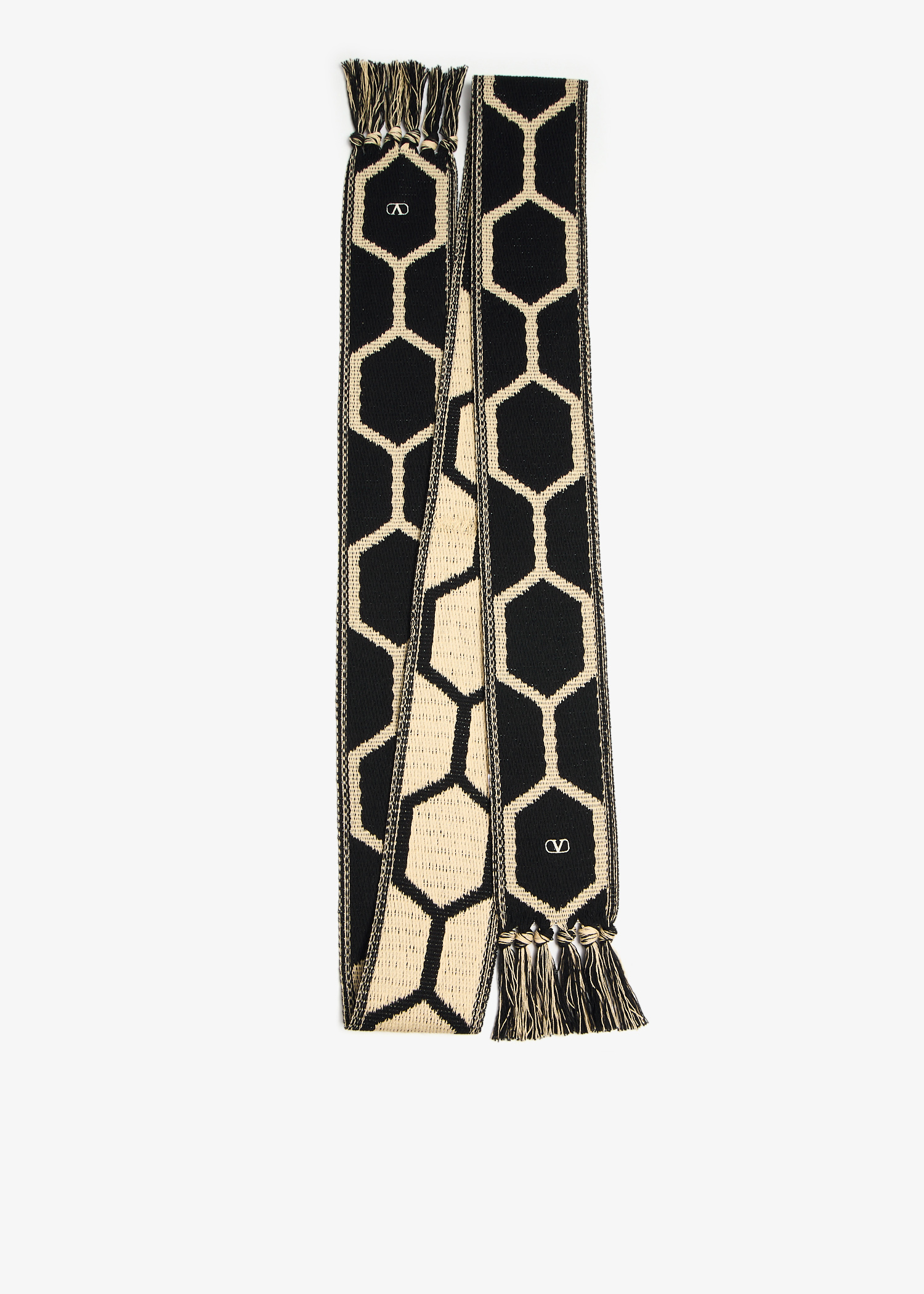 Antibes cotton fringe scarf, Black
Antibes cotton fringe scarf, Black