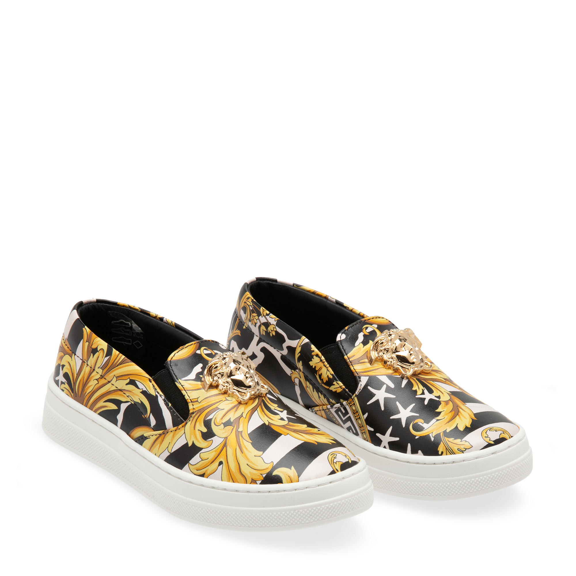 Leather sneakers, Gold