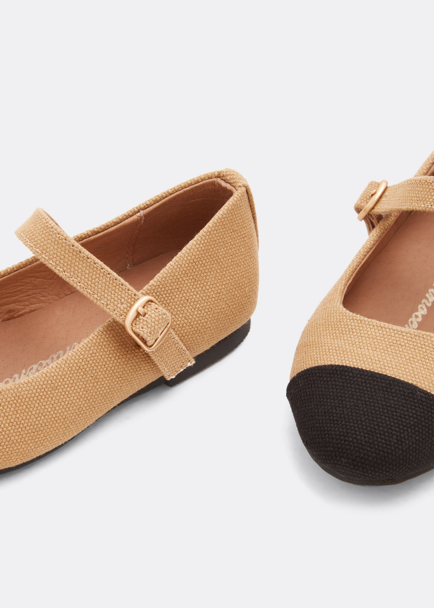 

Bebe canvas ballerinas, Beige