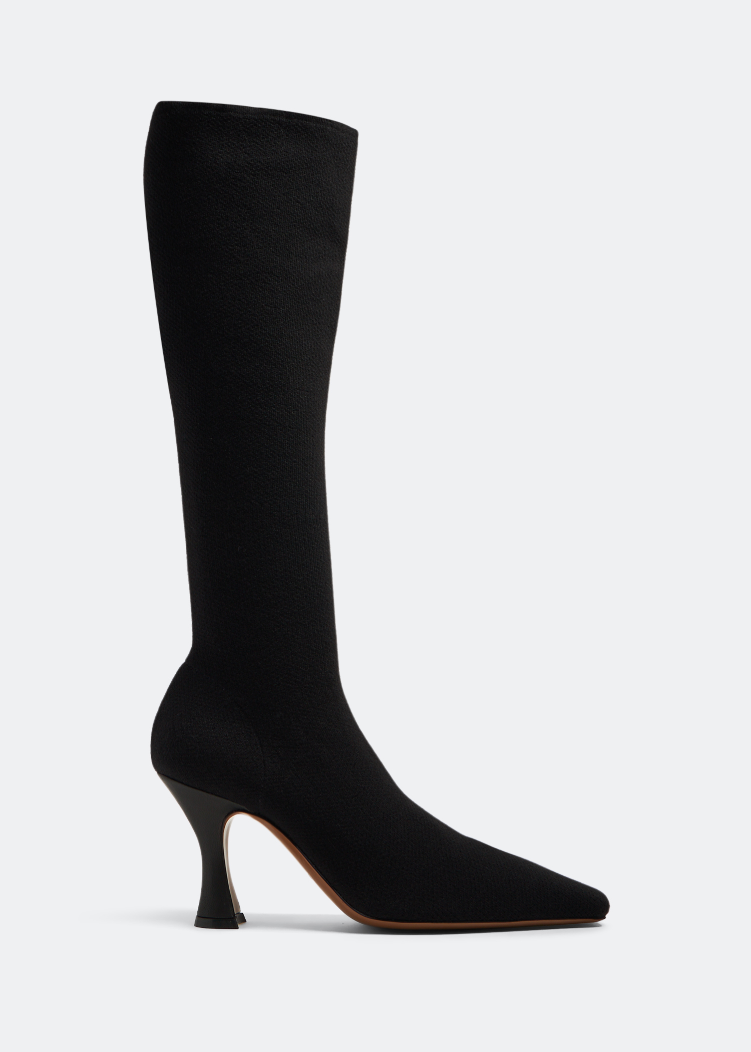 Ran Under The Knee knit boots, Black