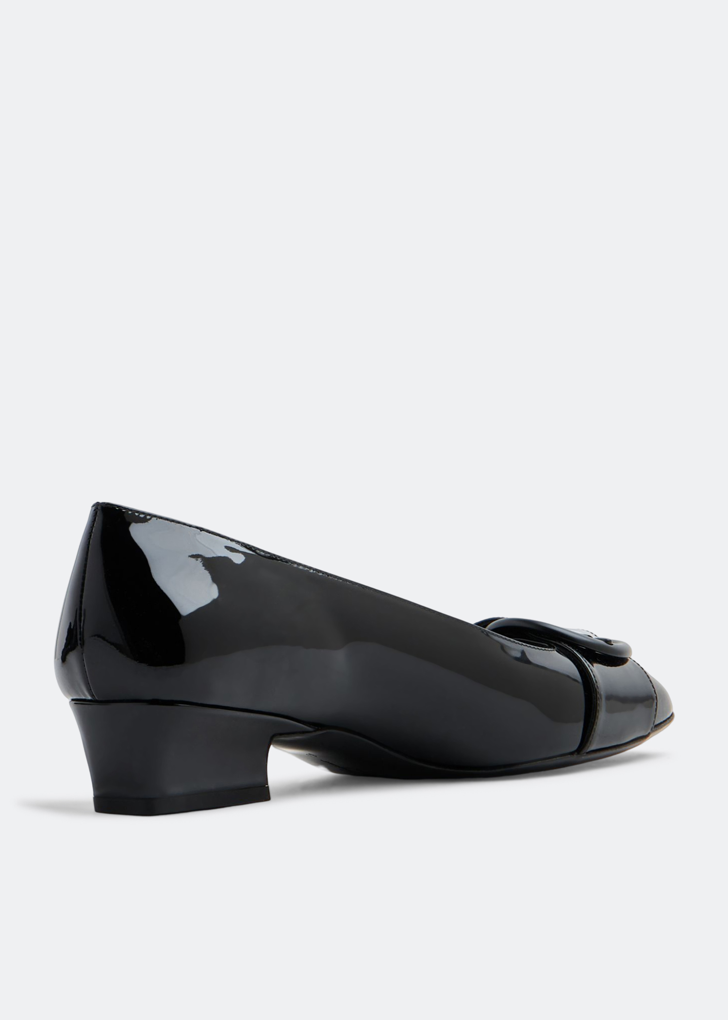 

Leather ballet pumps, Black