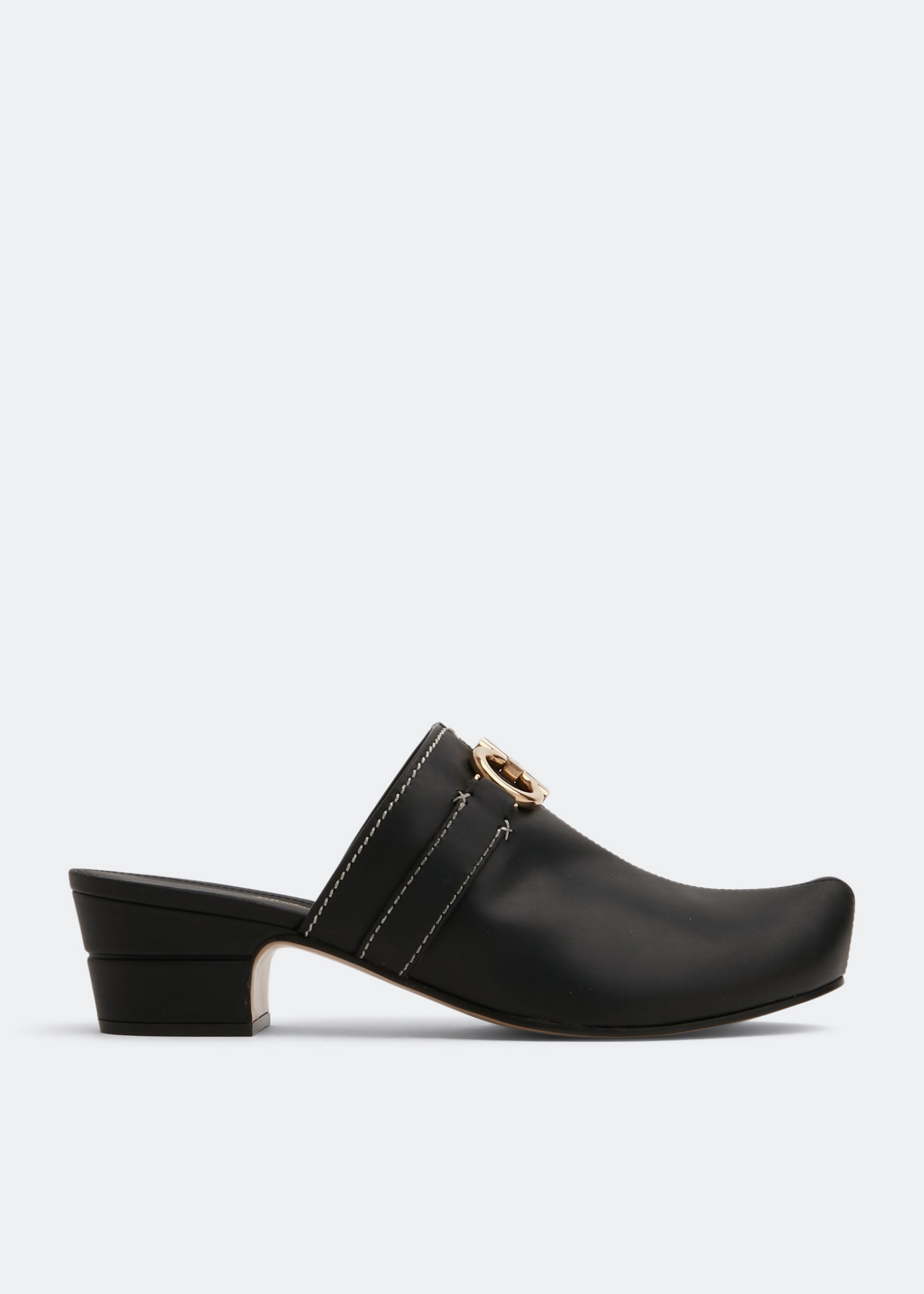 

Gancini mules, Black