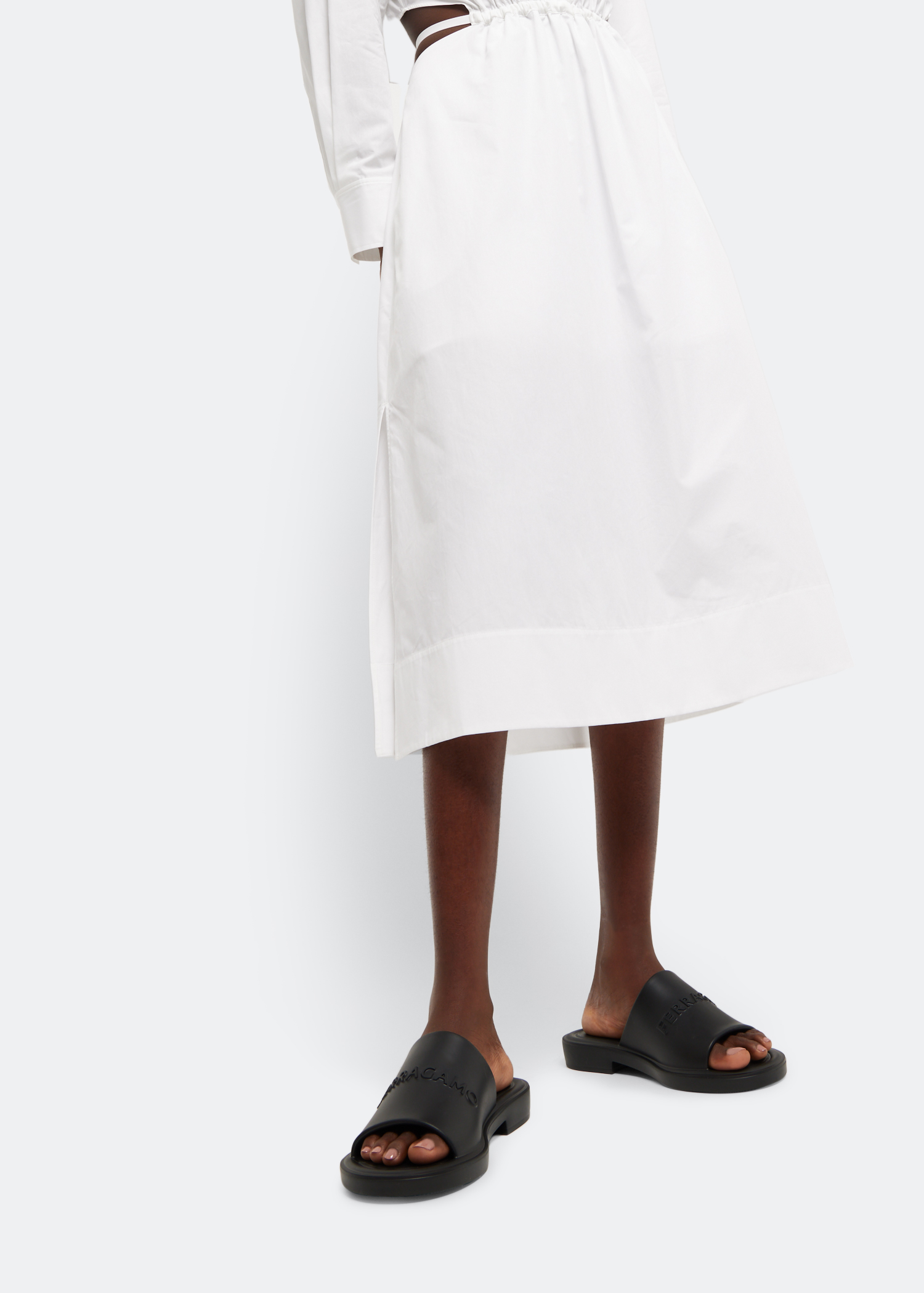 

Giuneva slide sandals, Black