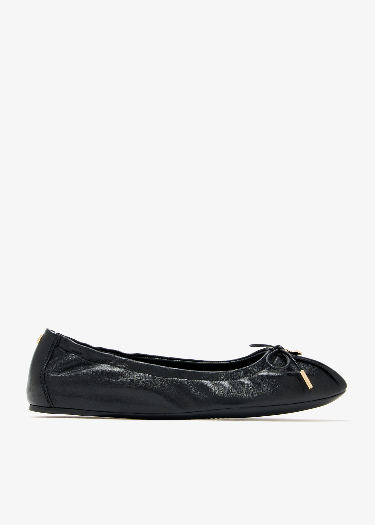 

Elasticated ballet flat, Black