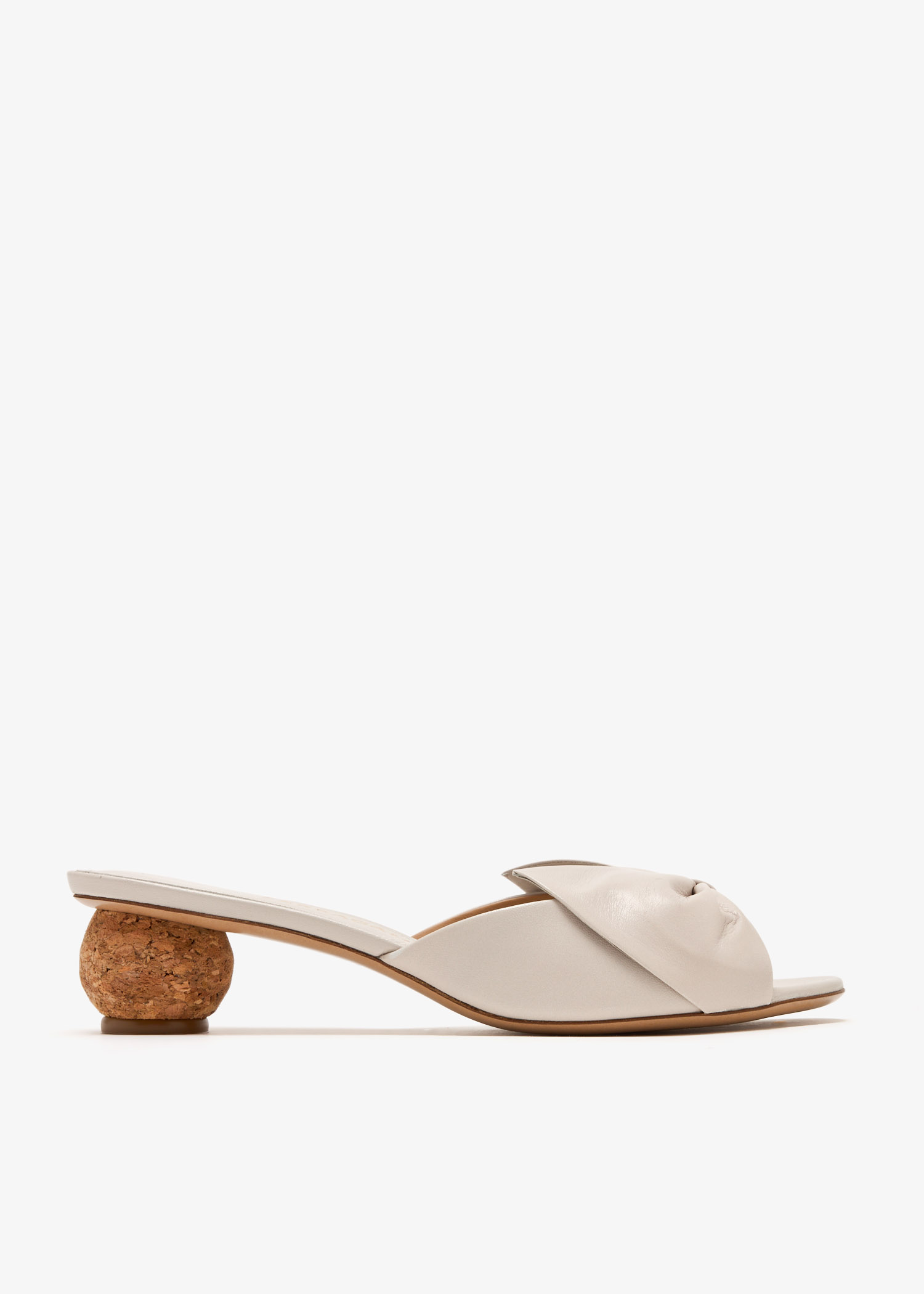 

Bow sandals, White