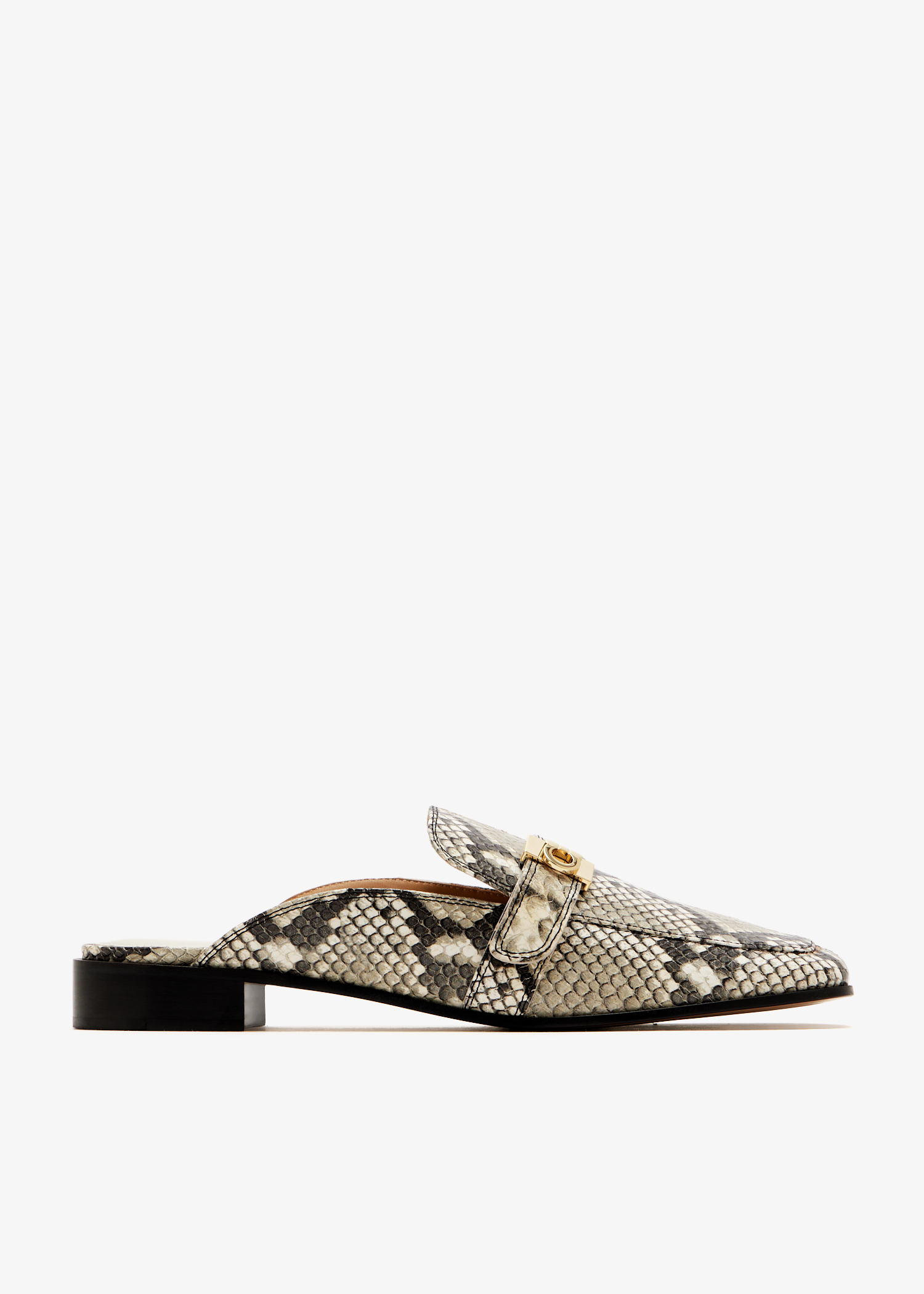 

Hug buckle mules, Animal printed