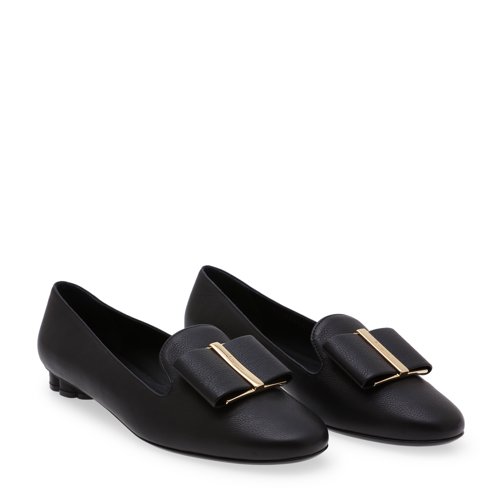 

Bow moccasin loafers, Black