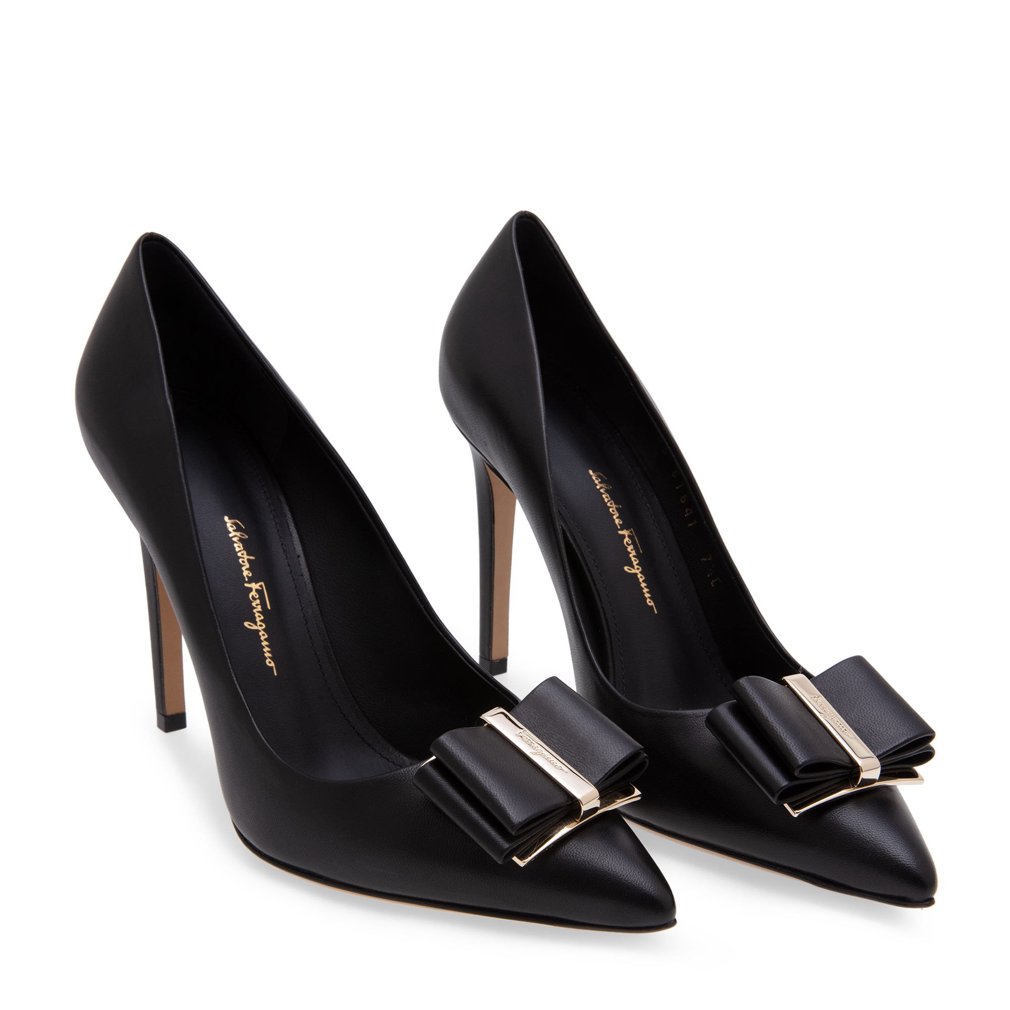 

Double bow pumps, Black