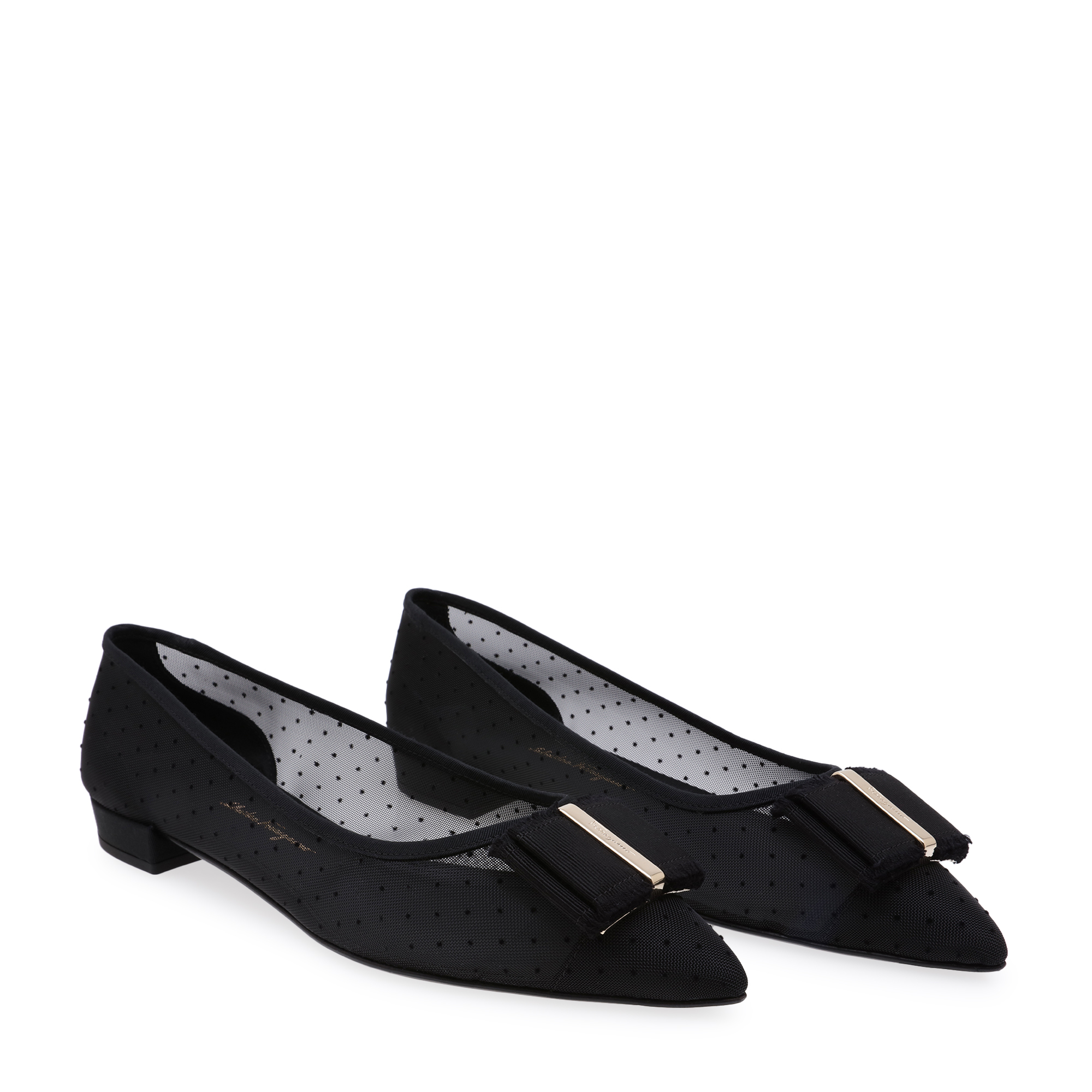

Double Bow ballet flats, Black