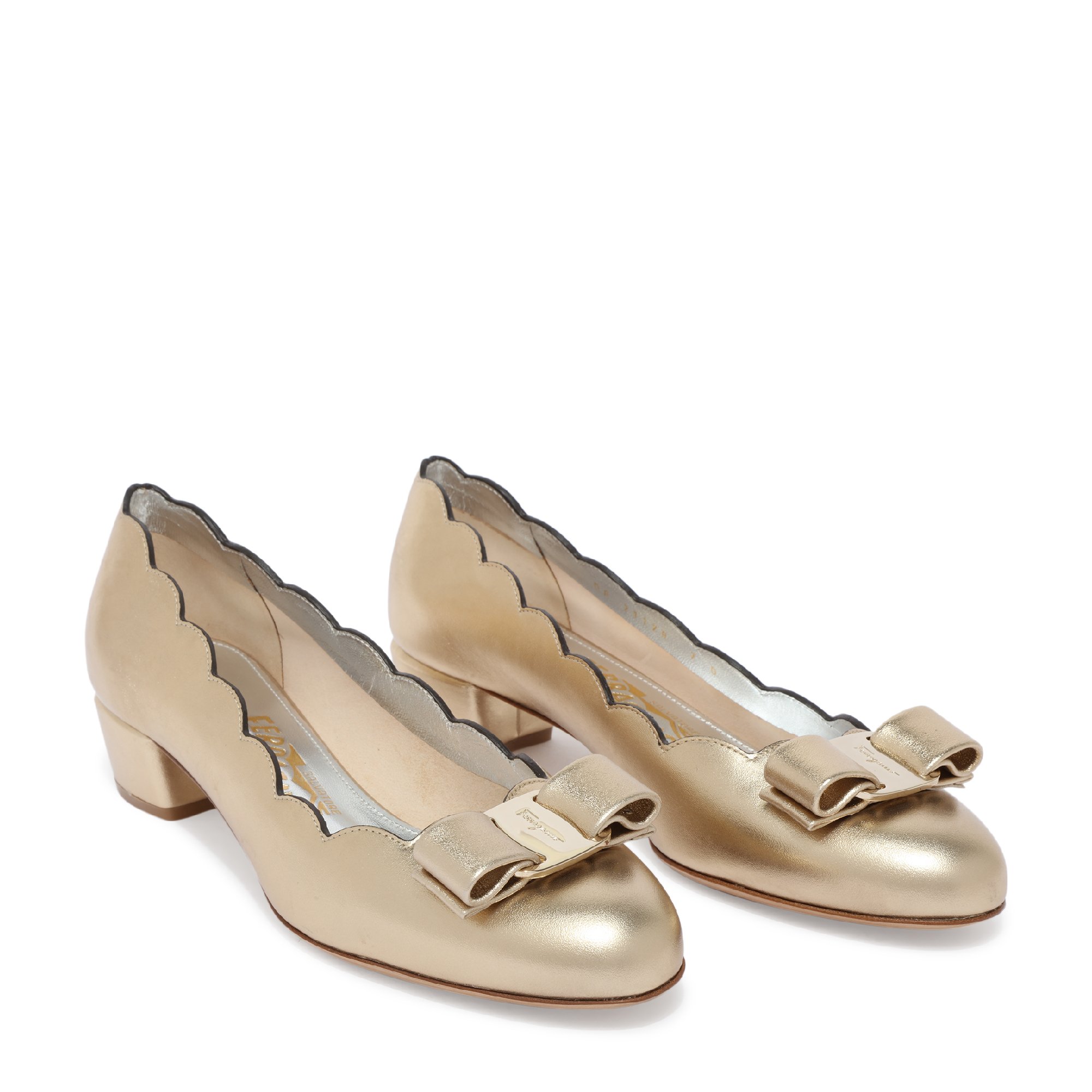 

Vara bow pumps, Gold