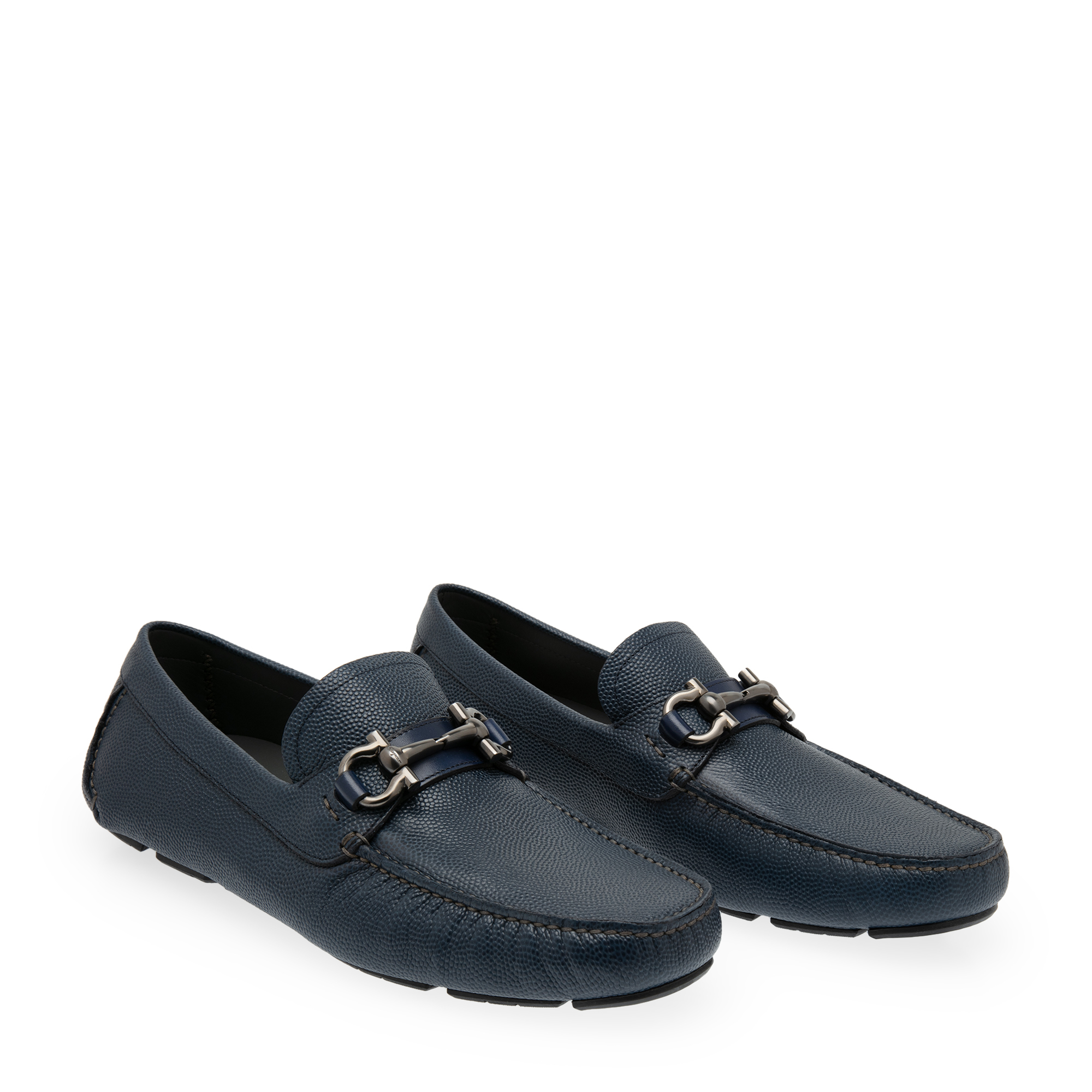 

Gancini moccasins, Blue
