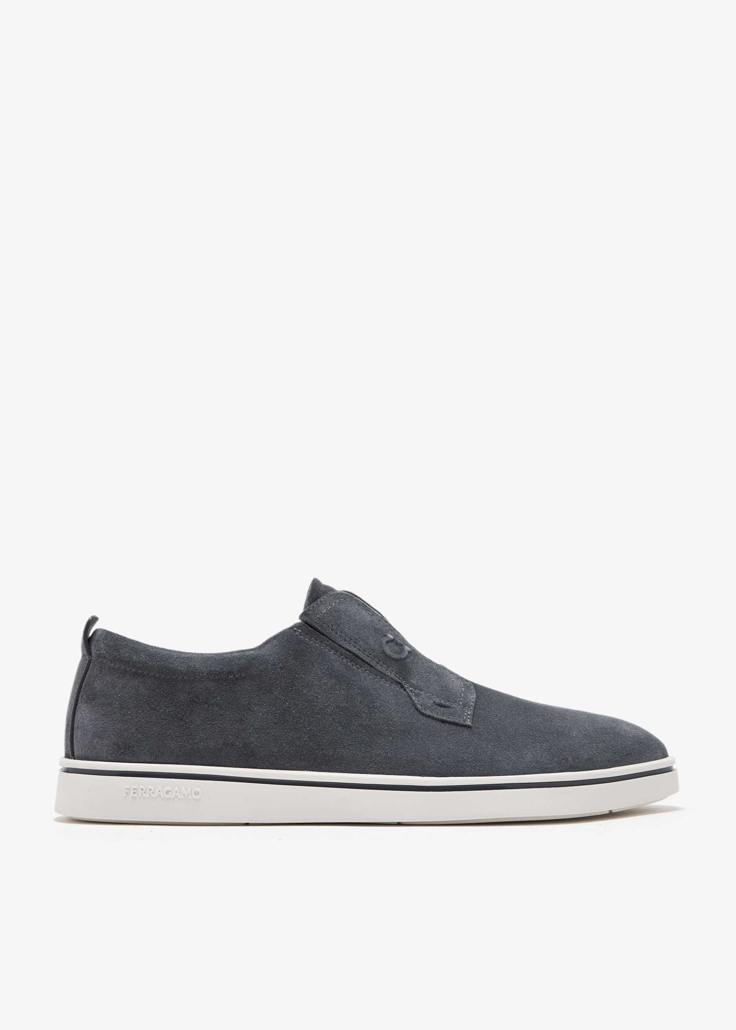 

Suede slip-on sneakers, Grey