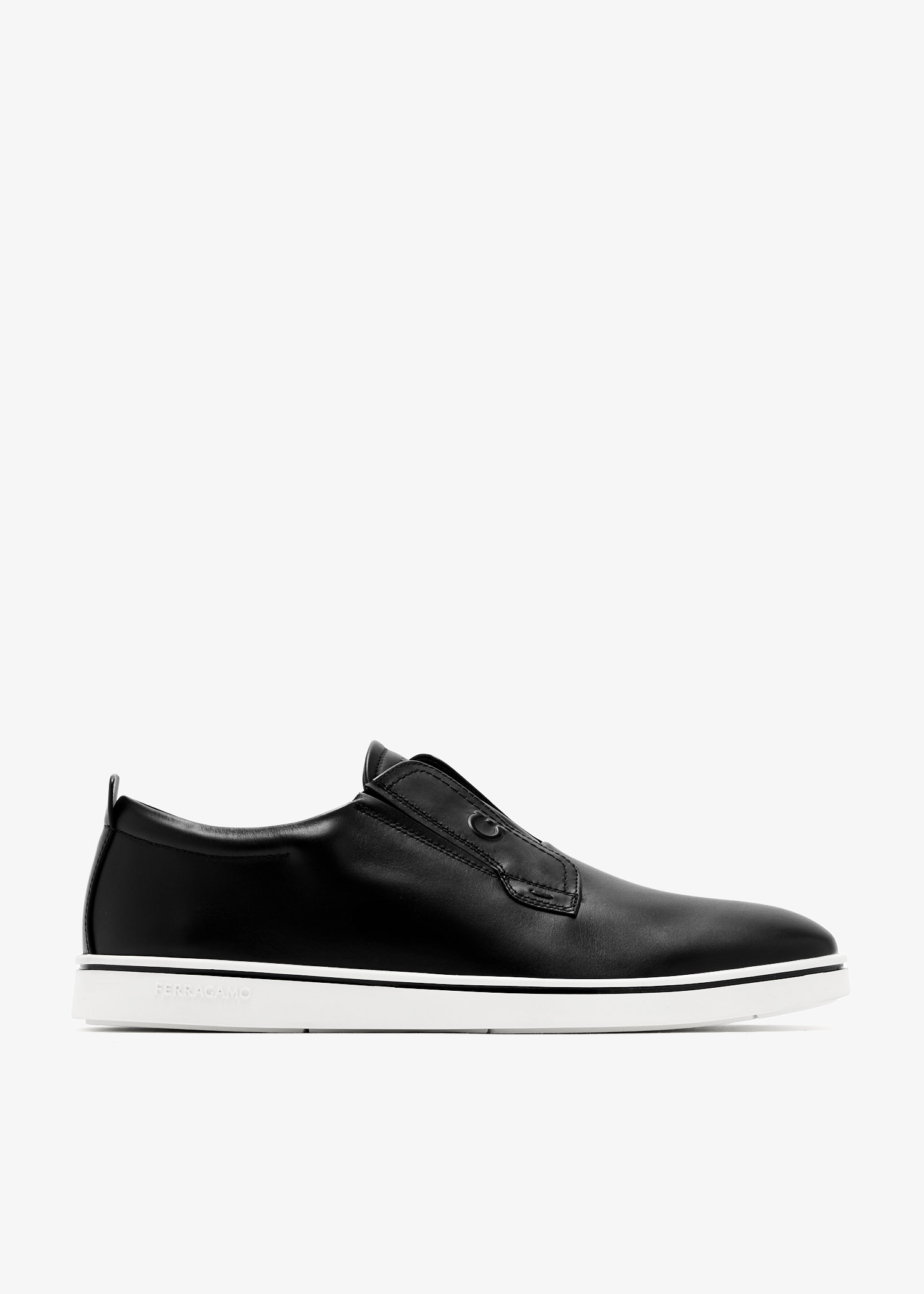 

Suede slip-on sneakers, Black
