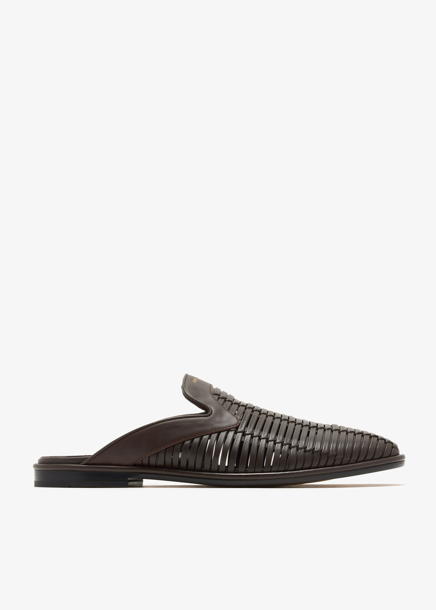 

Leather slippers, Brown