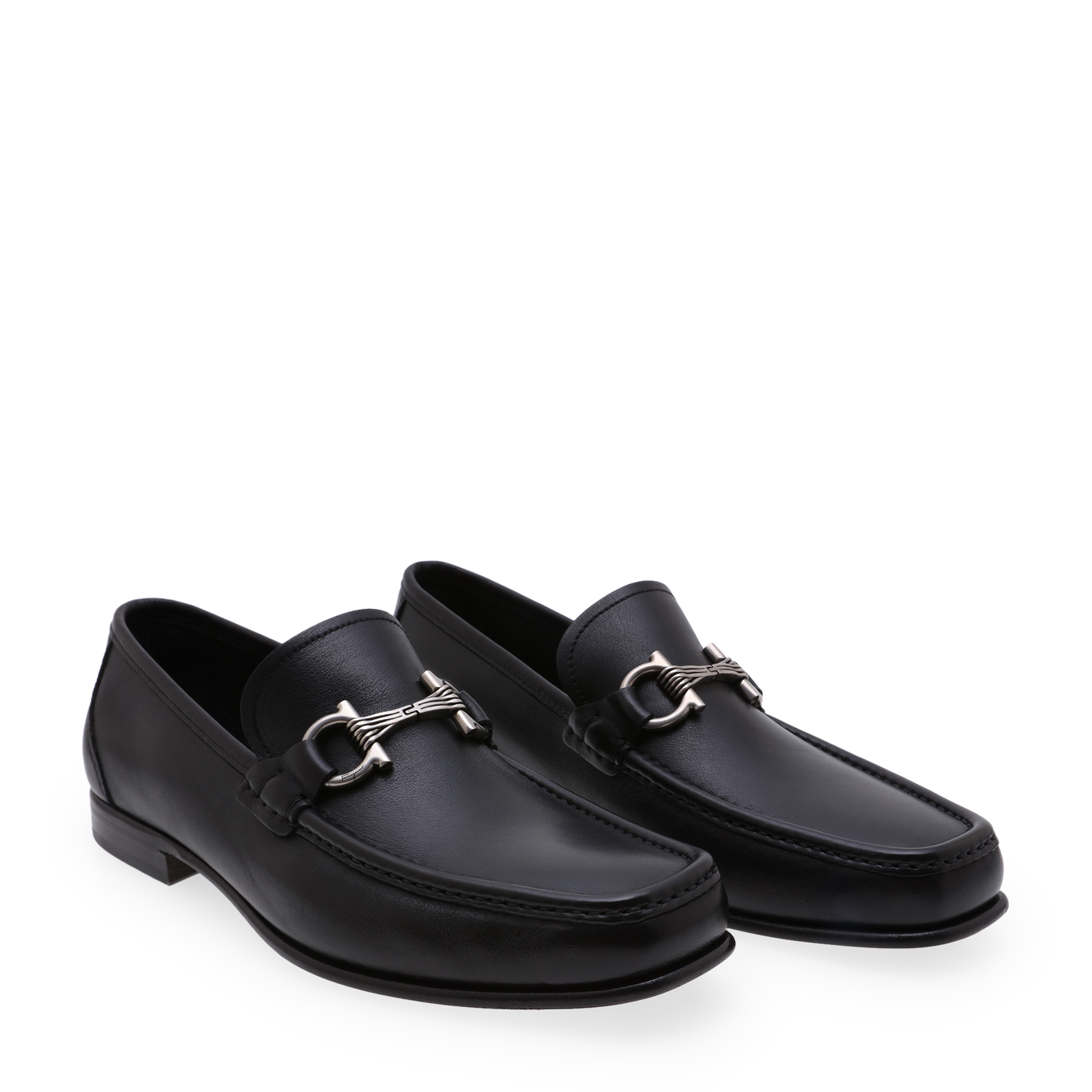 

Gancini loafers, Black
