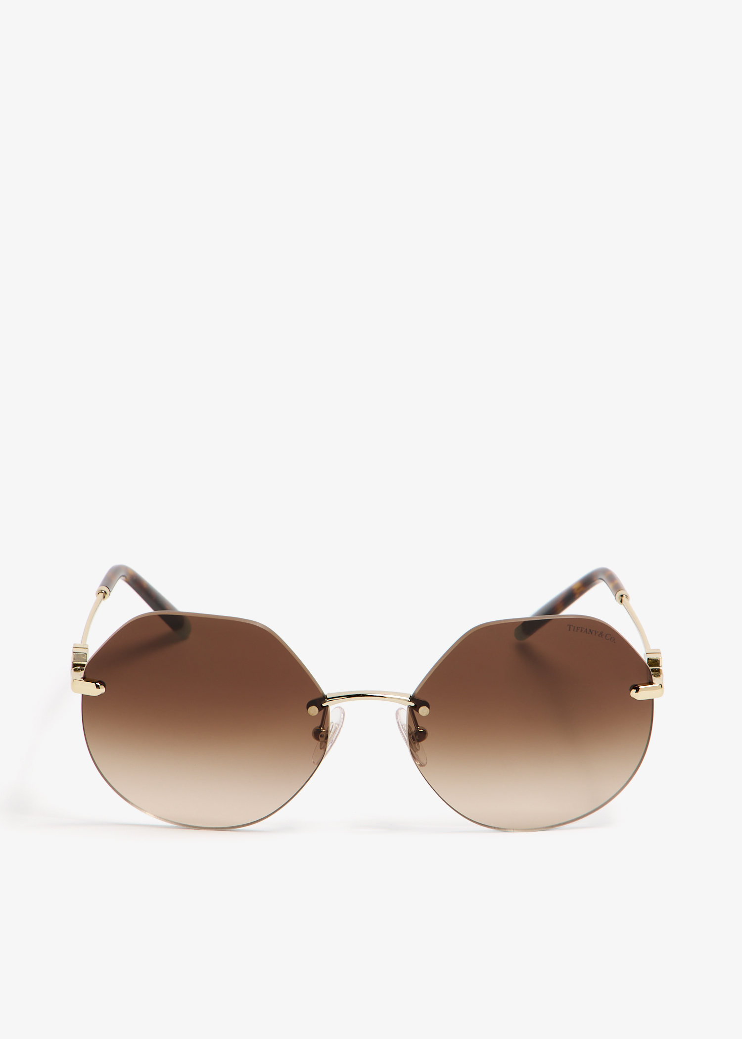 

Tiffany T Hexagonal sunglasses, Brown