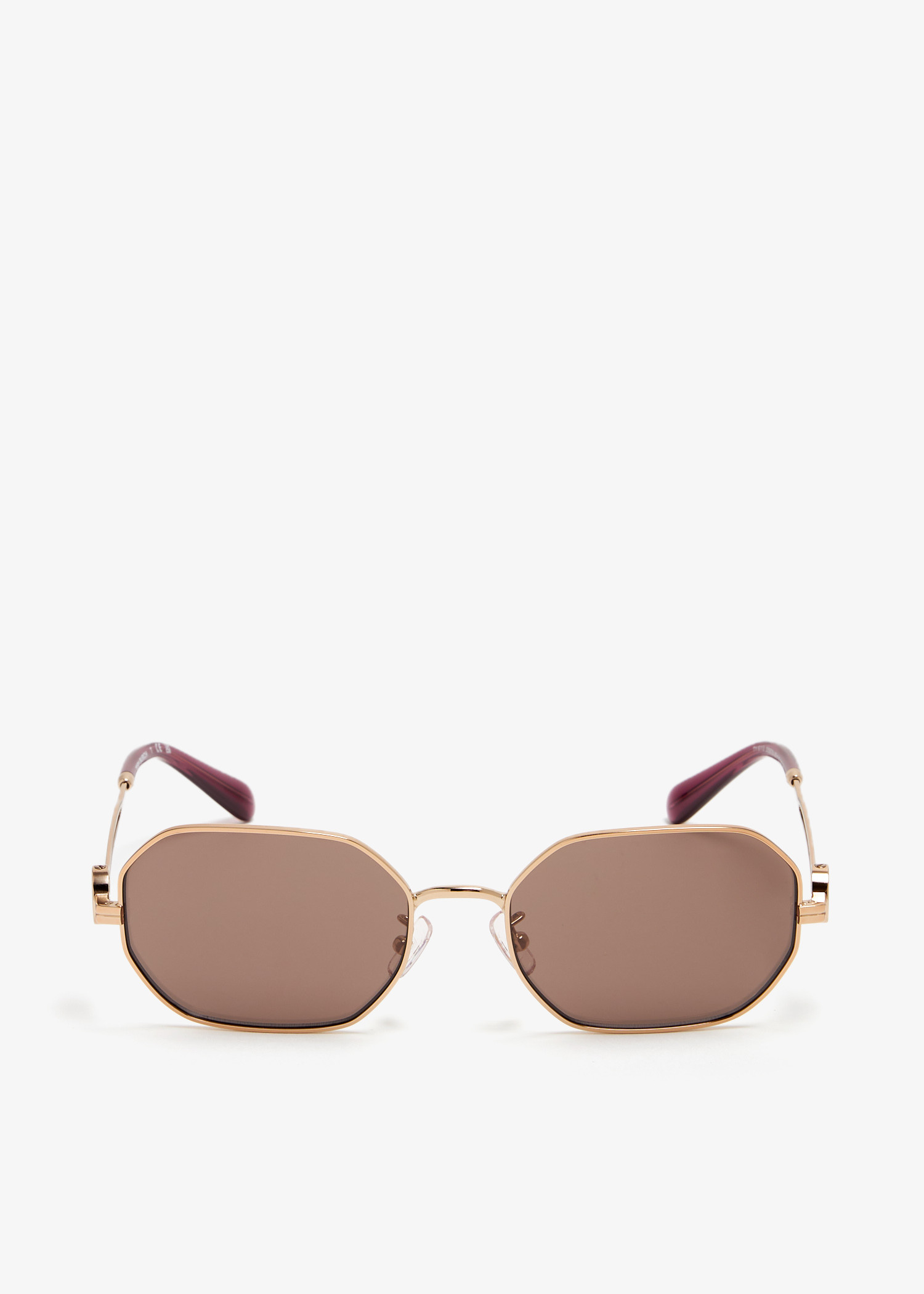 

Miller metal oval sunglasses, Gold