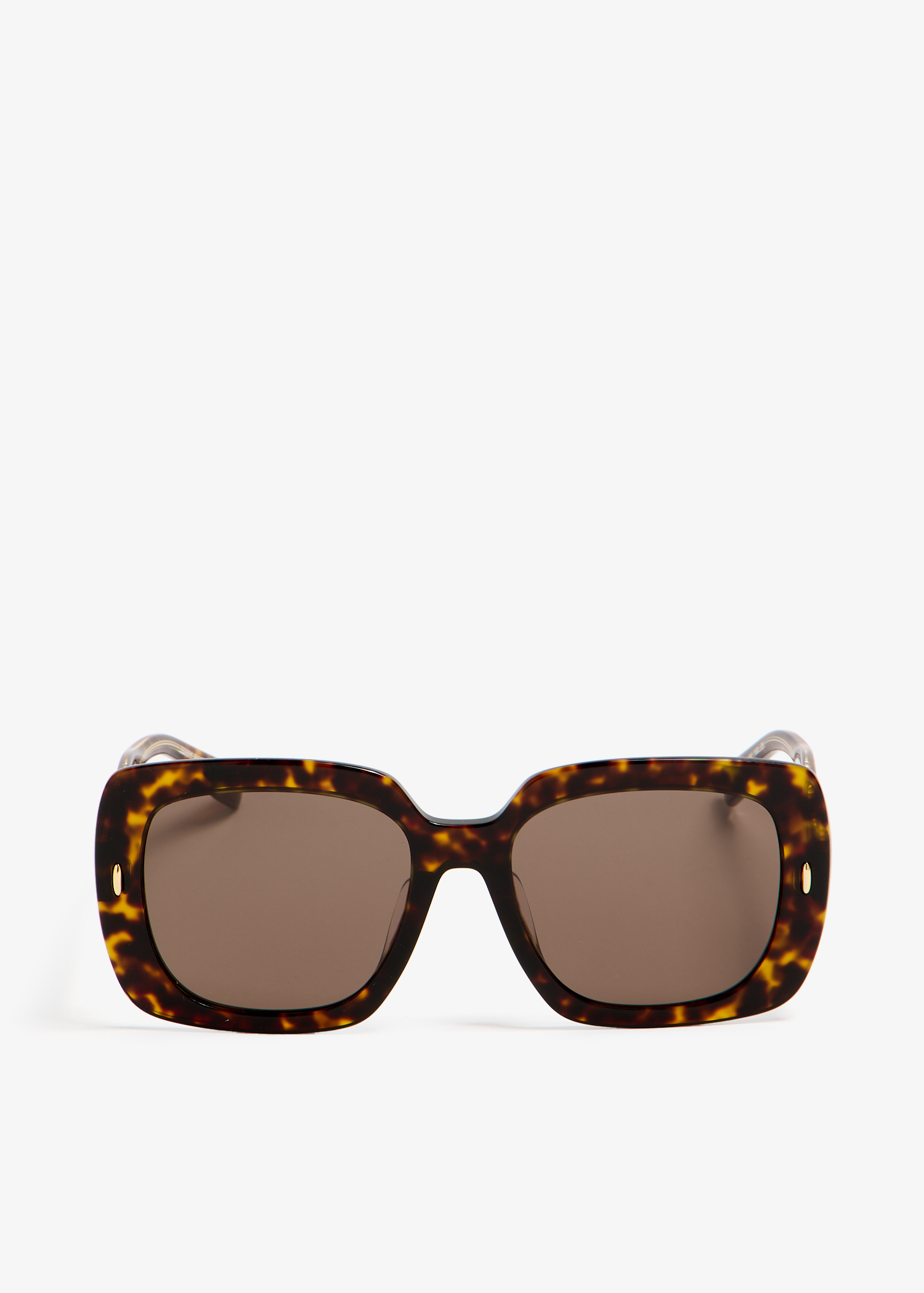 

Miller oversized square sunglasses, Brown