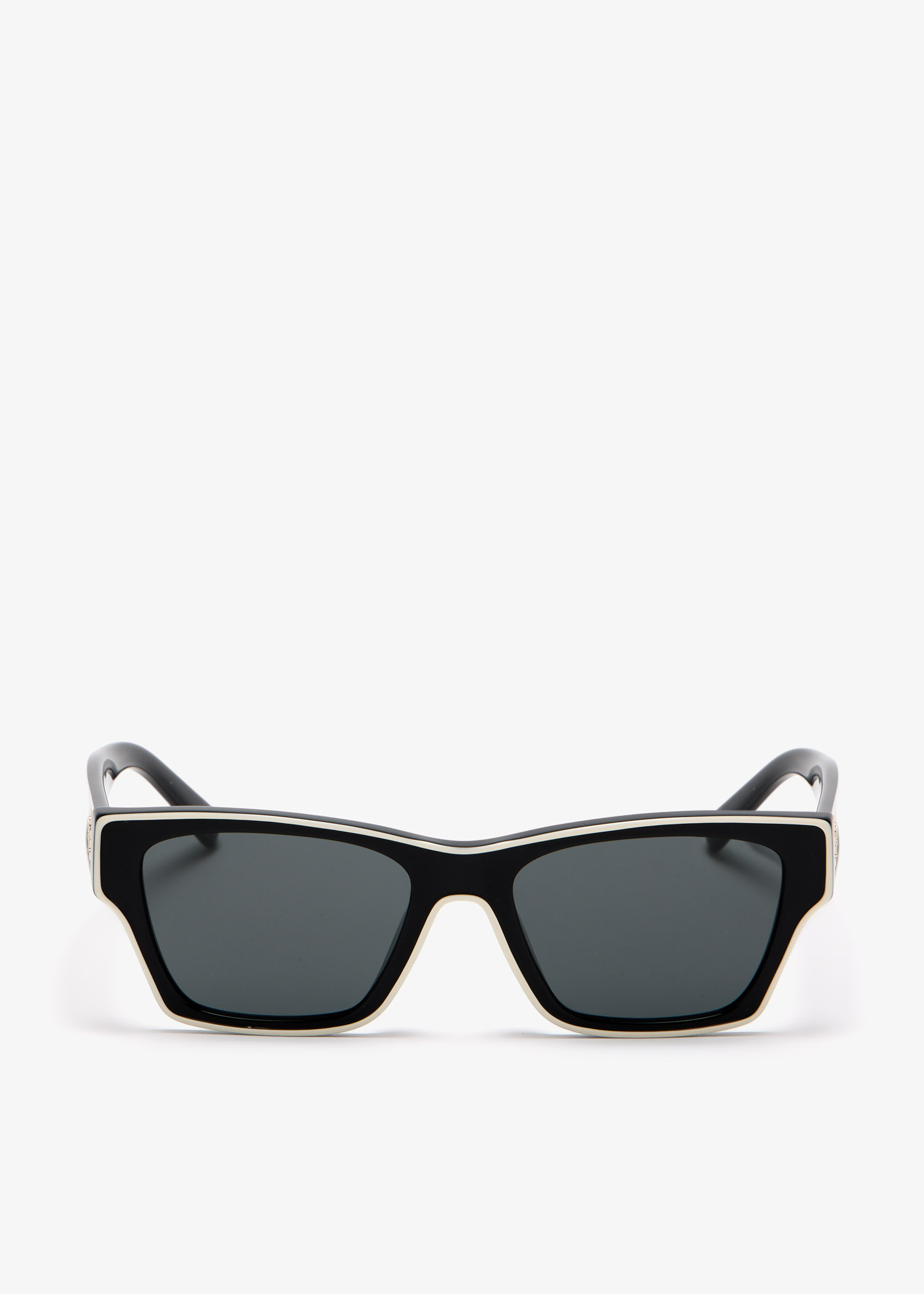 

Outlined rectangle sunglasses, Black