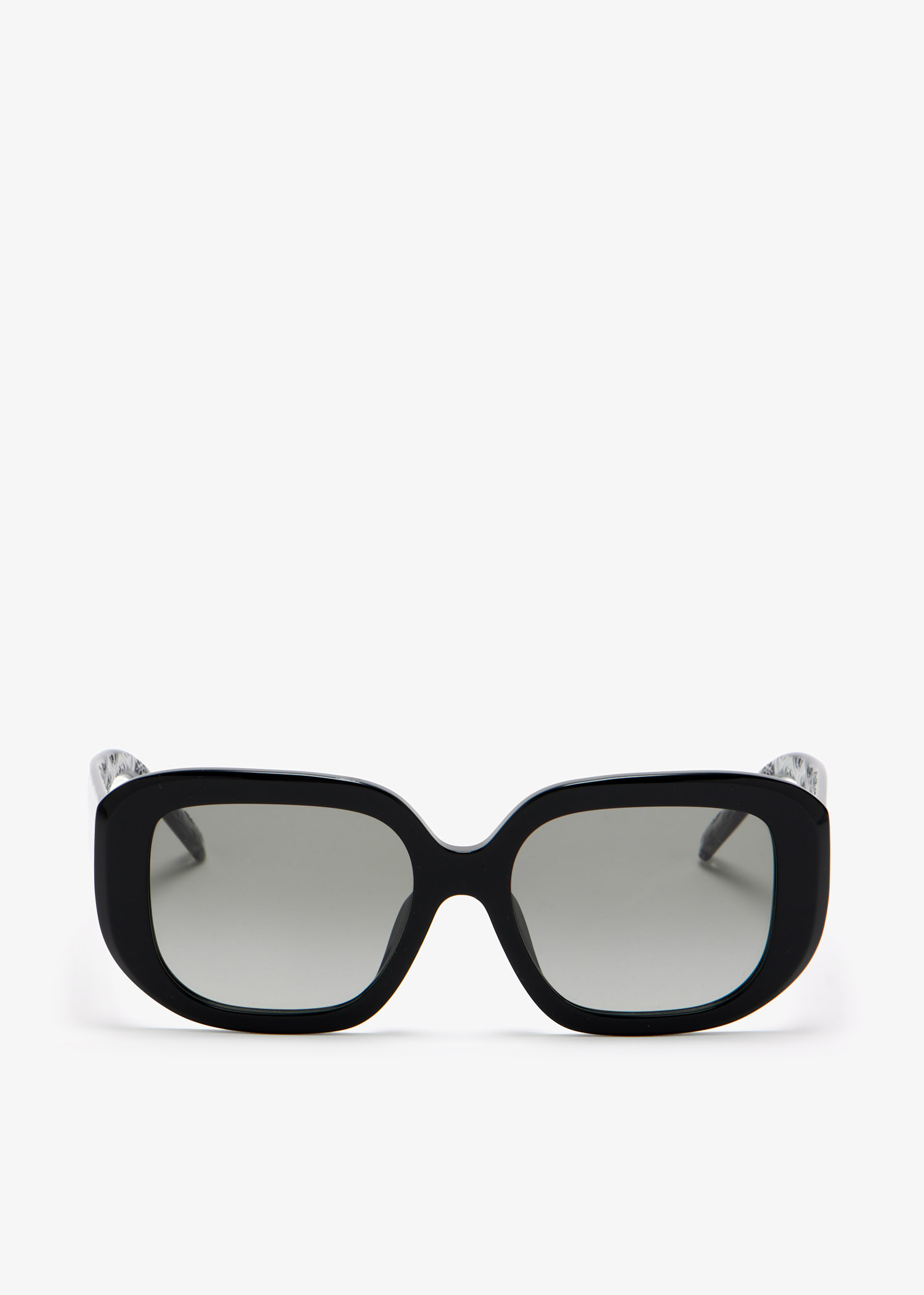 

T Monogram square sunglasses, Black