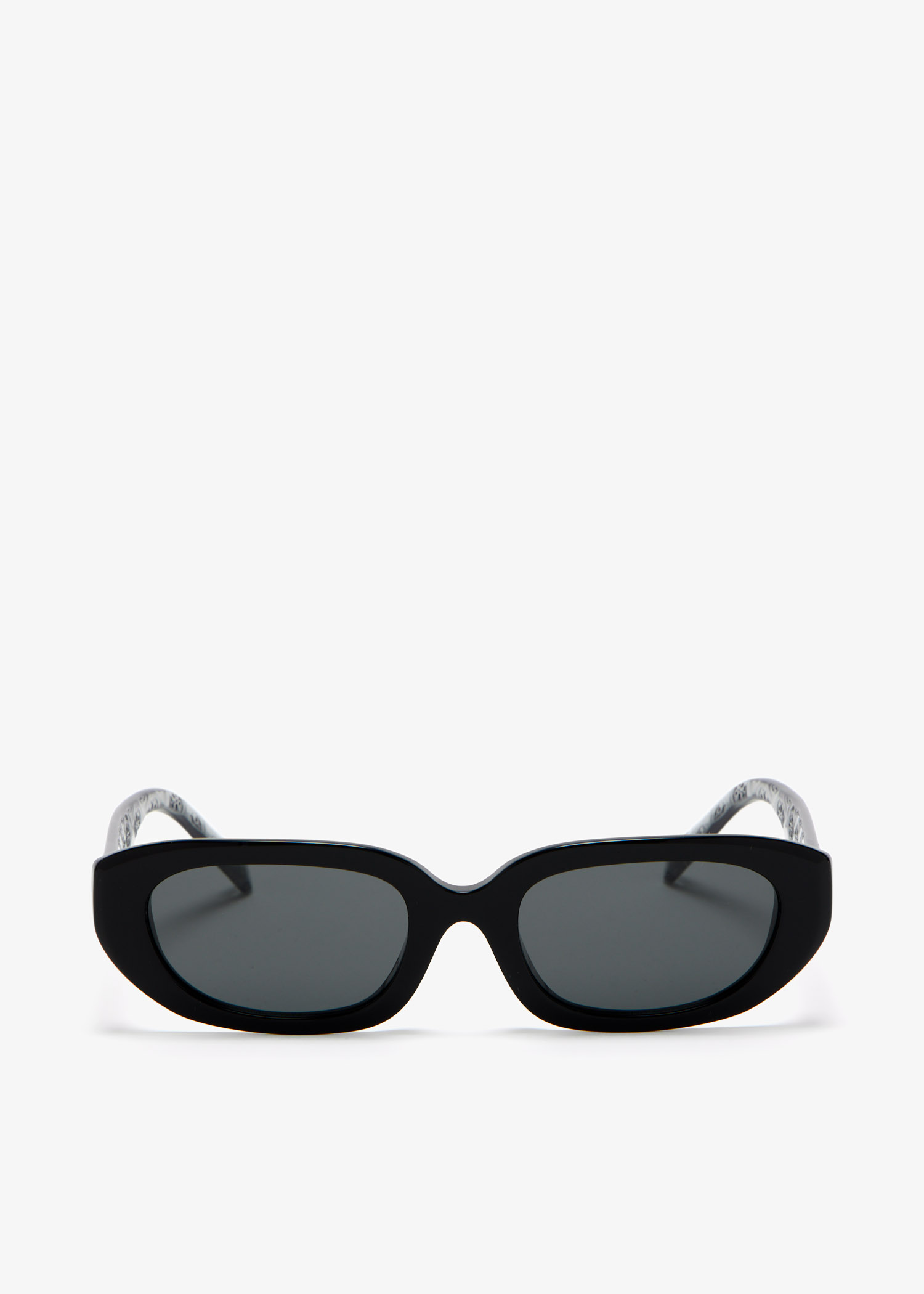 

T Monogram rectangular sunglasses, Black