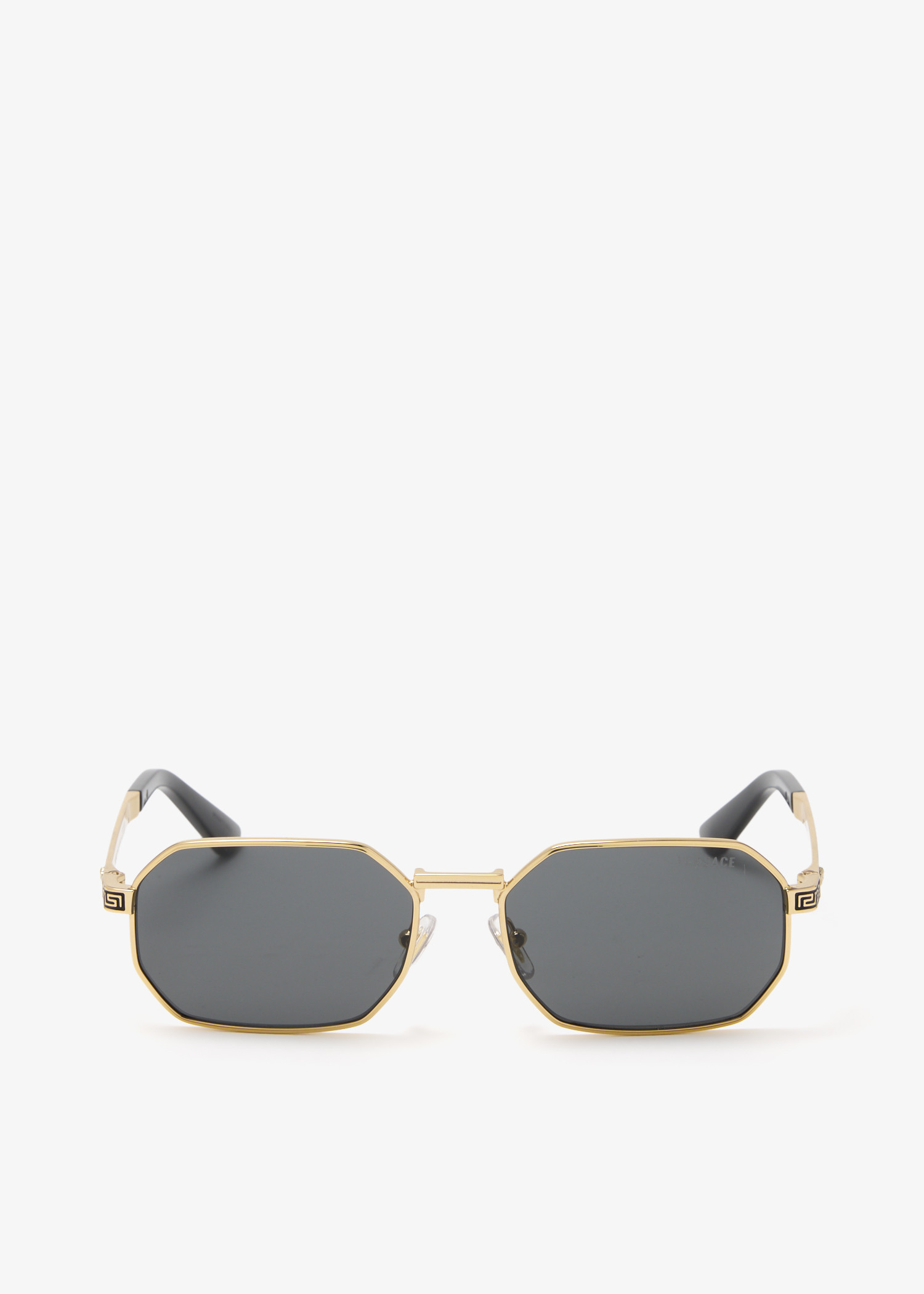 

Greca Rectangular sunglasses, Gold