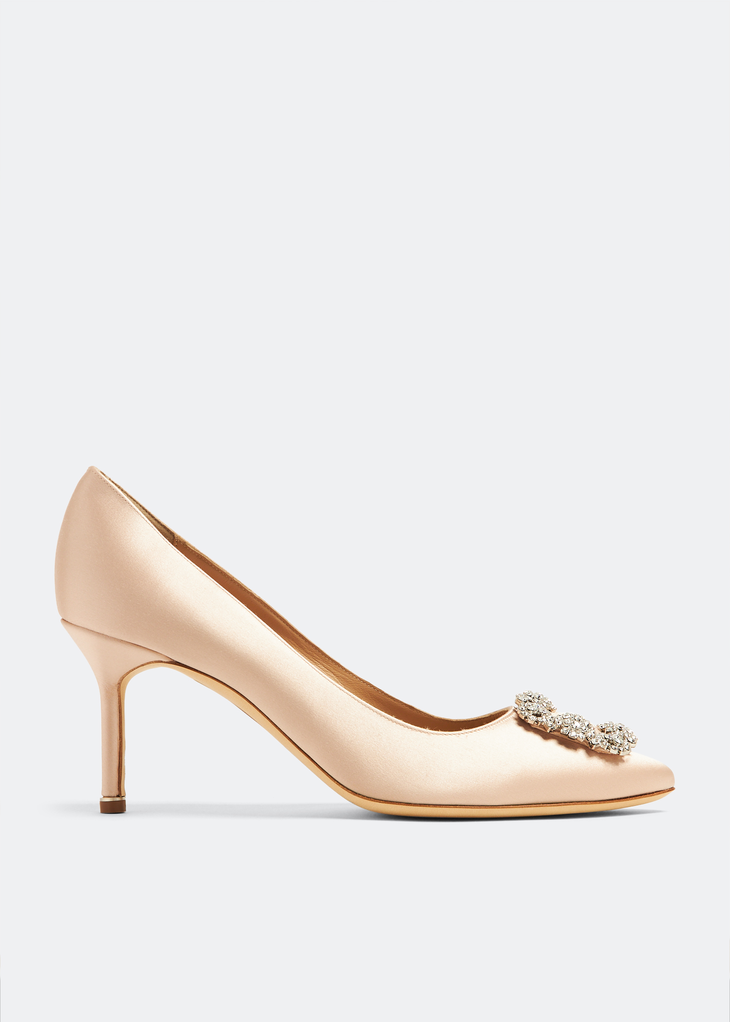 

Hangisi satin pumps, Beige