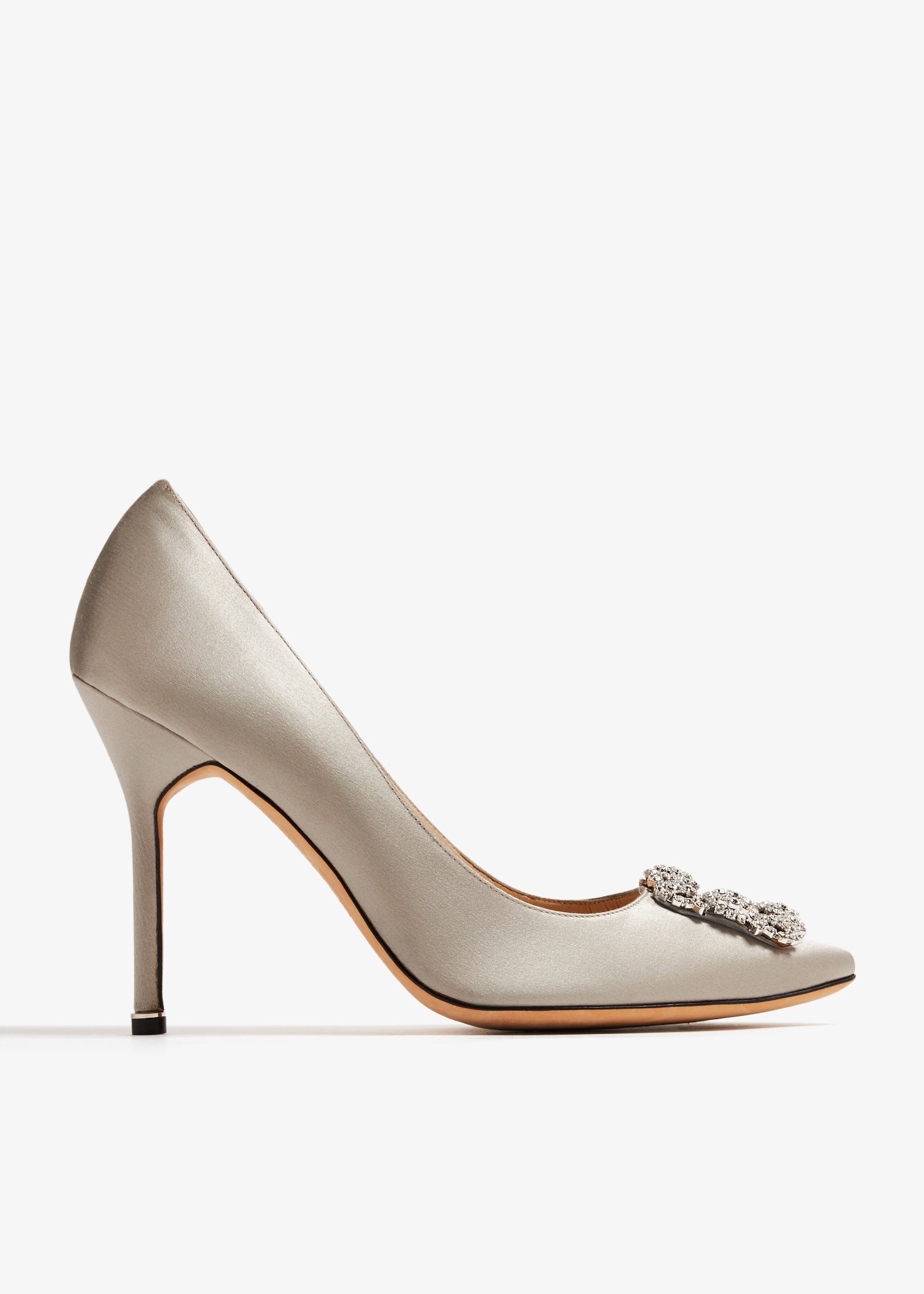 

Hangisi satin pumps, Grey