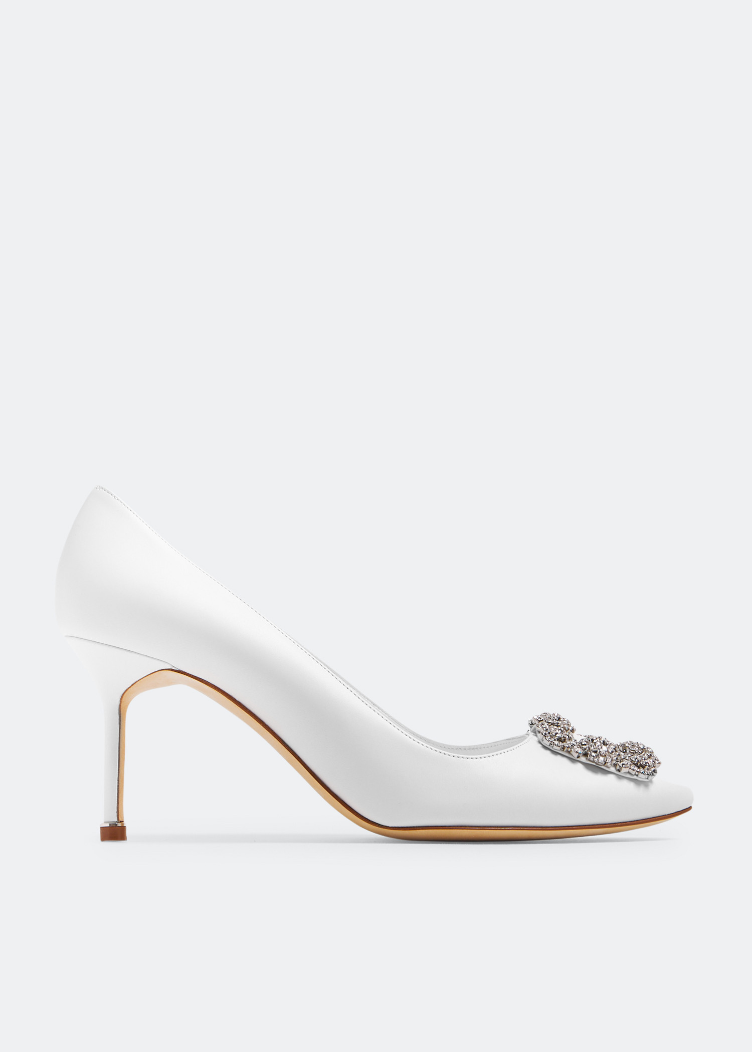 

Hangisi leather pumps, White