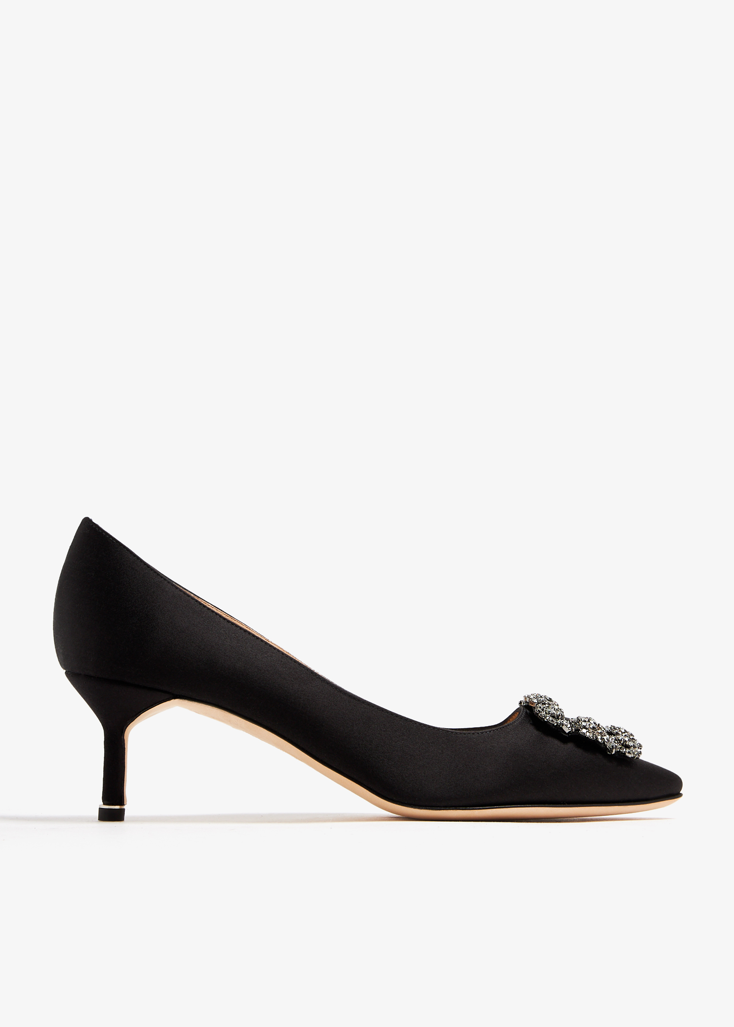 

Hangisi satin pumps, Black