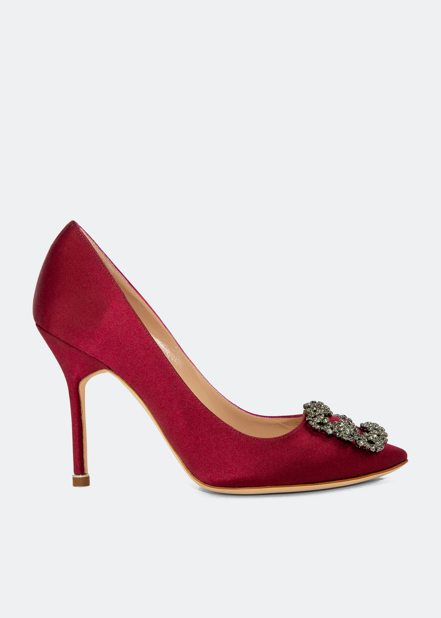 

Hangisi satin pumps, Burgundy